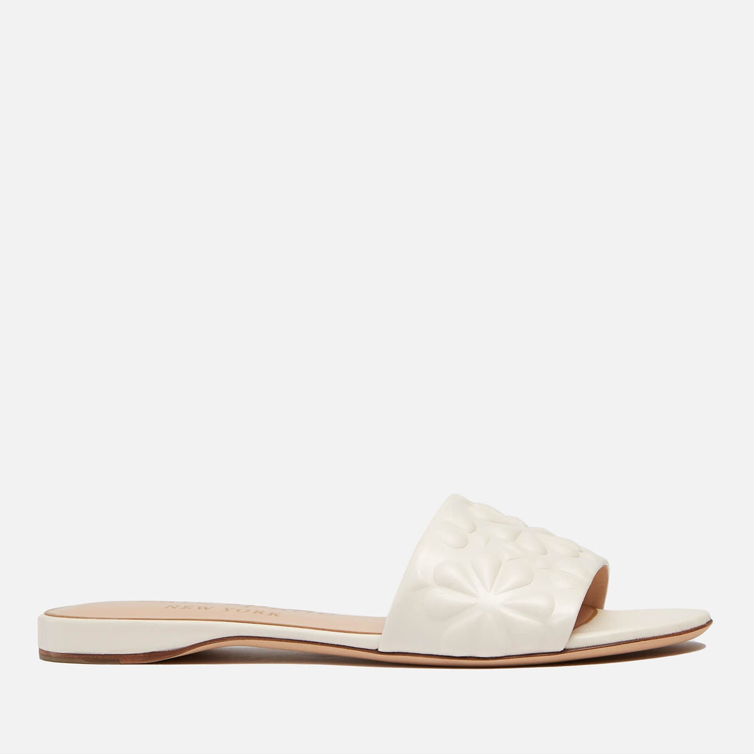 Kate Spade New York Women's Emmie Leather Slide Sandals - Parchment - UK 3