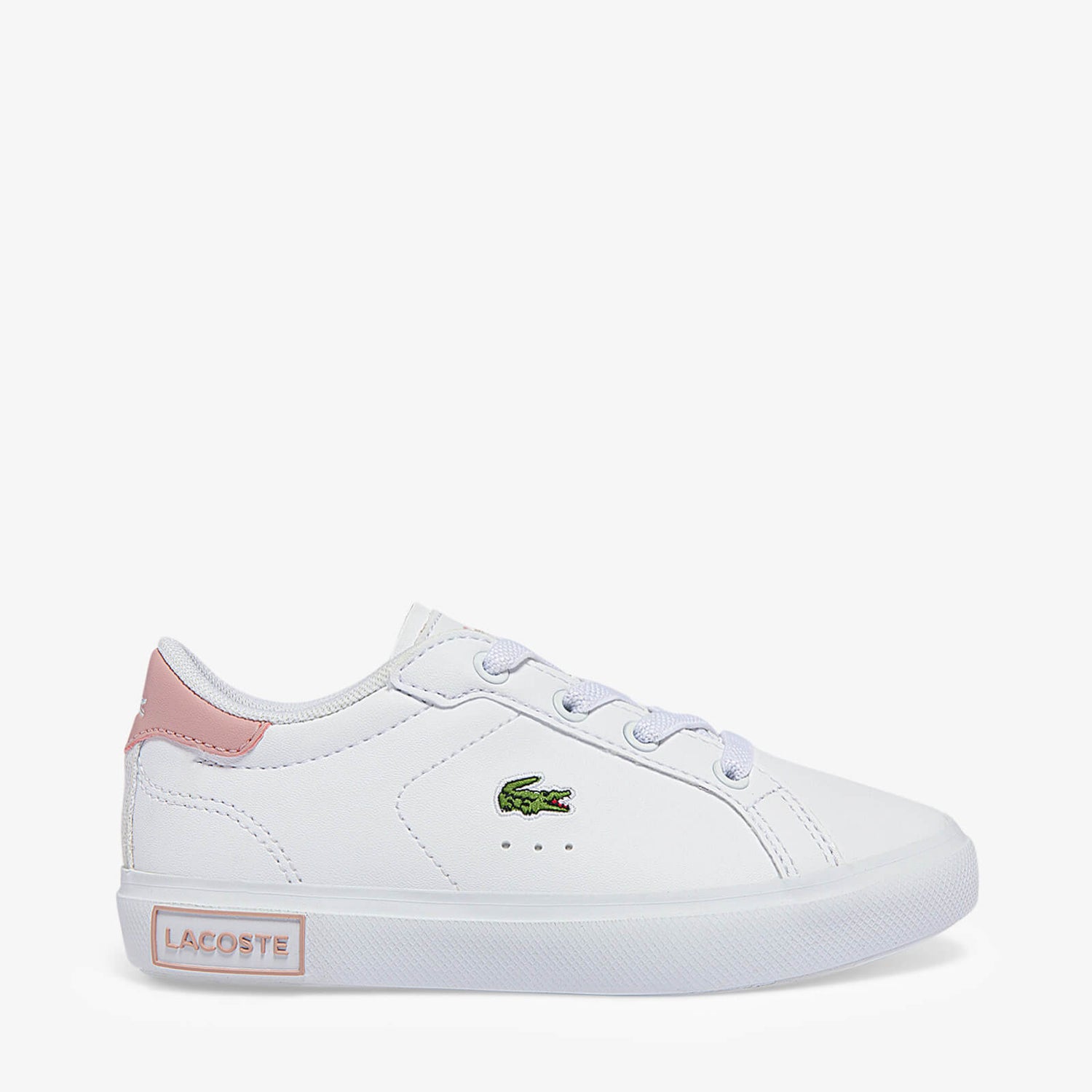 Lacoste Infant Powercourt 0721 Trainers - White/Pink