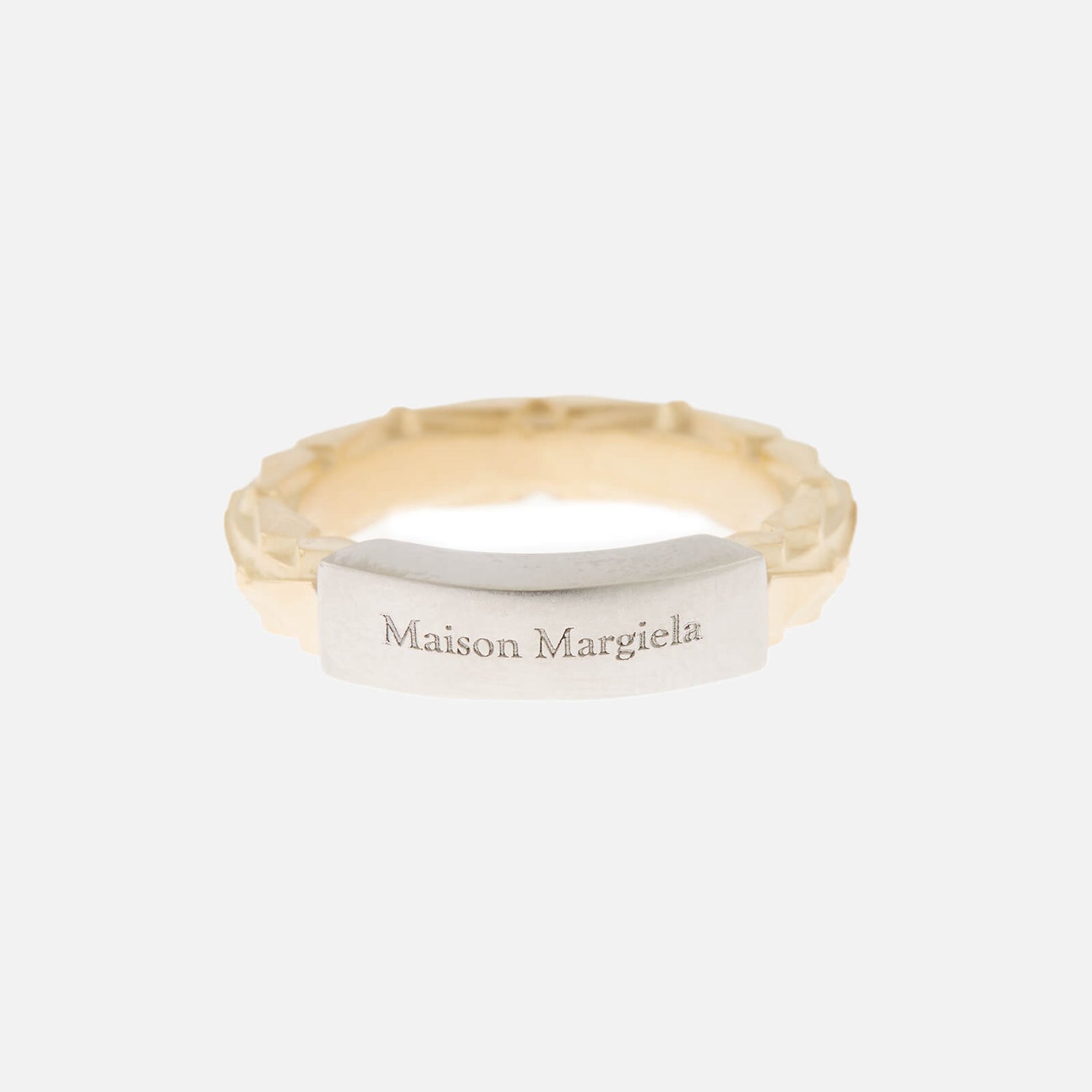 Maison Margiela Women's Logo Ring - Gold - 3