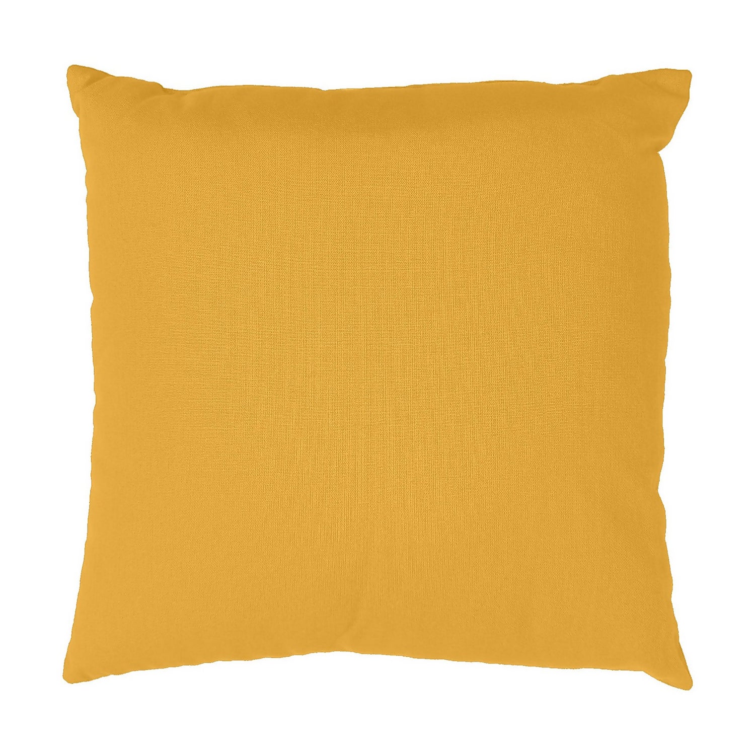 Recycled Cotton Cushion Ochre Homebase