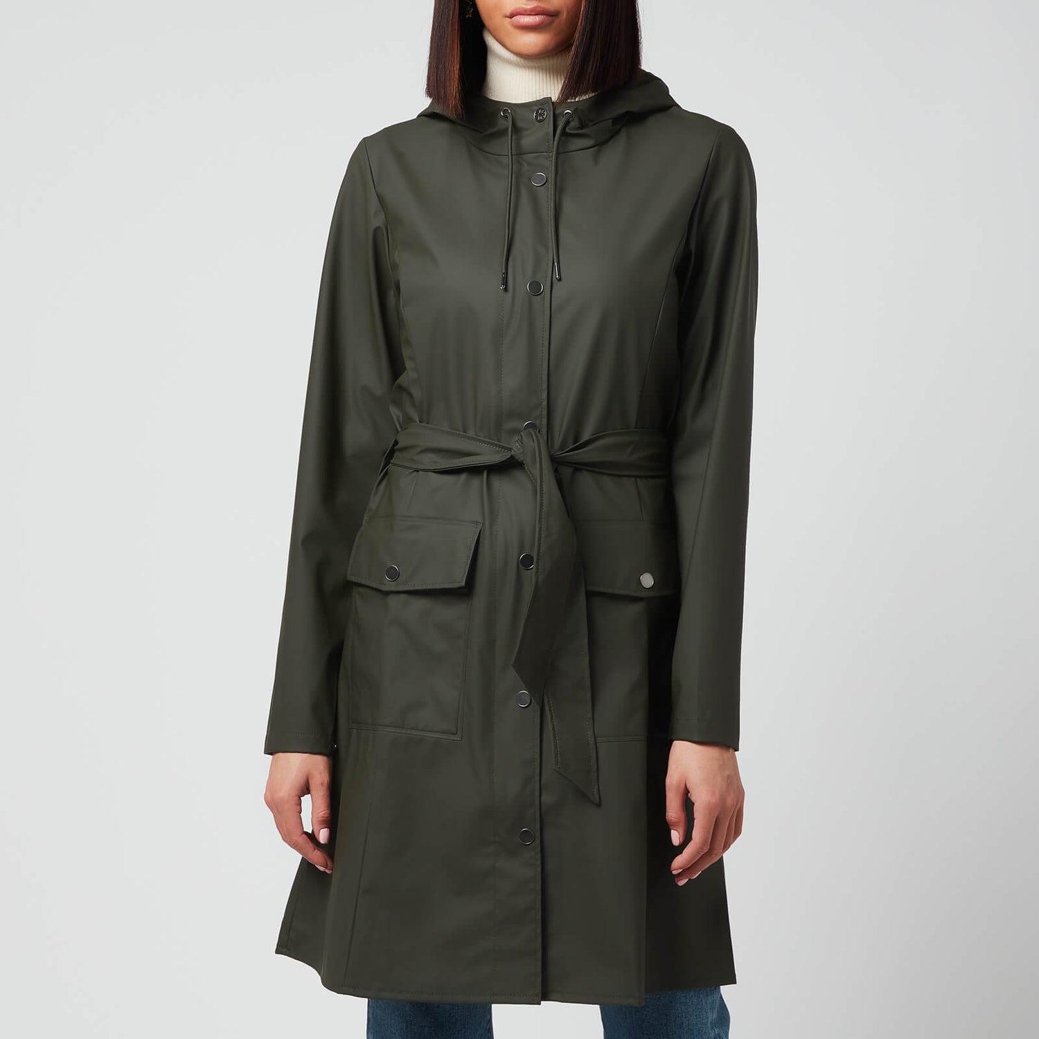 RAINS Women's Curve Jacket - Green - XS