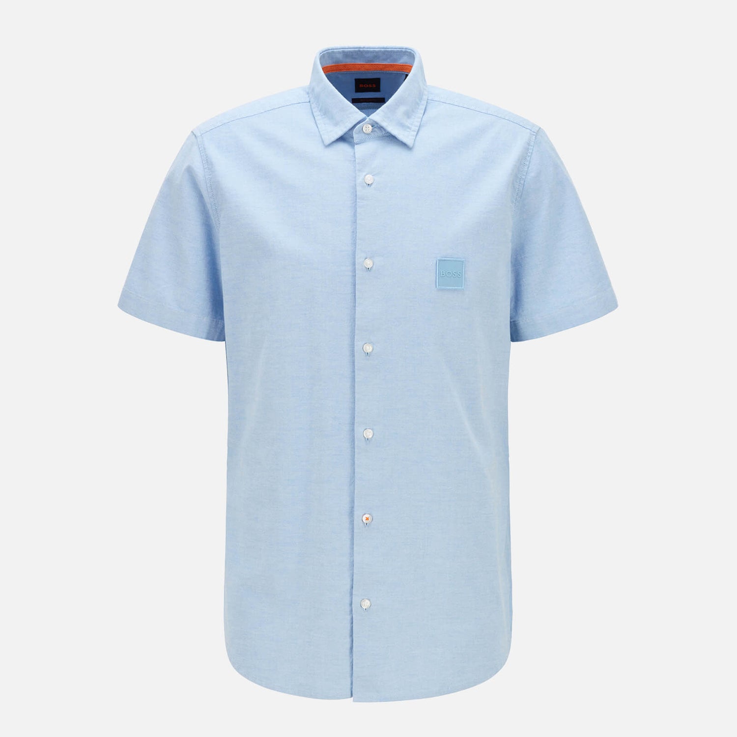 BOSS Orange Men's Rash 1 Short Sleeve Shirt - Open Blue