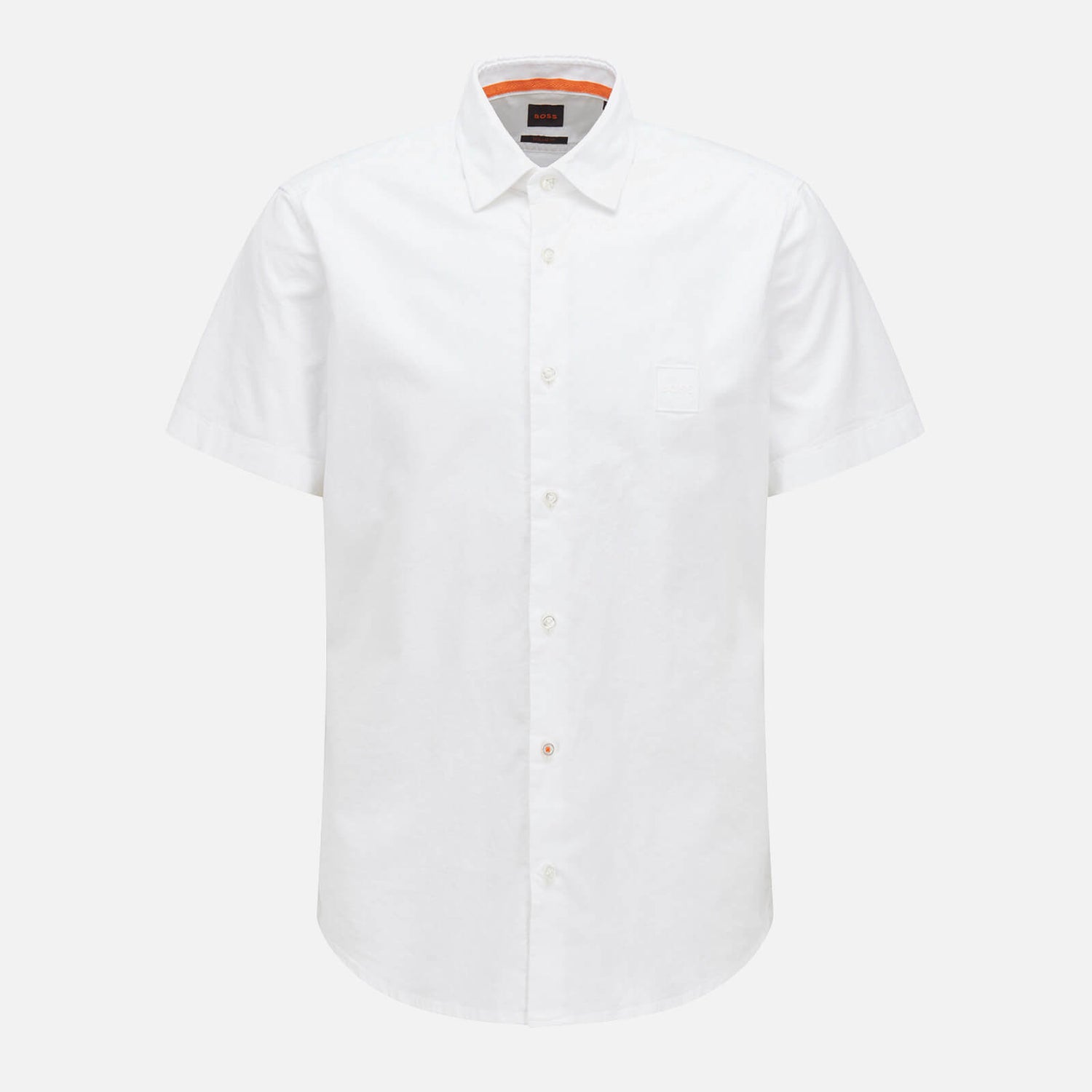BOSS Orange Men's Rash 1 Short Sleeve Shirt - White