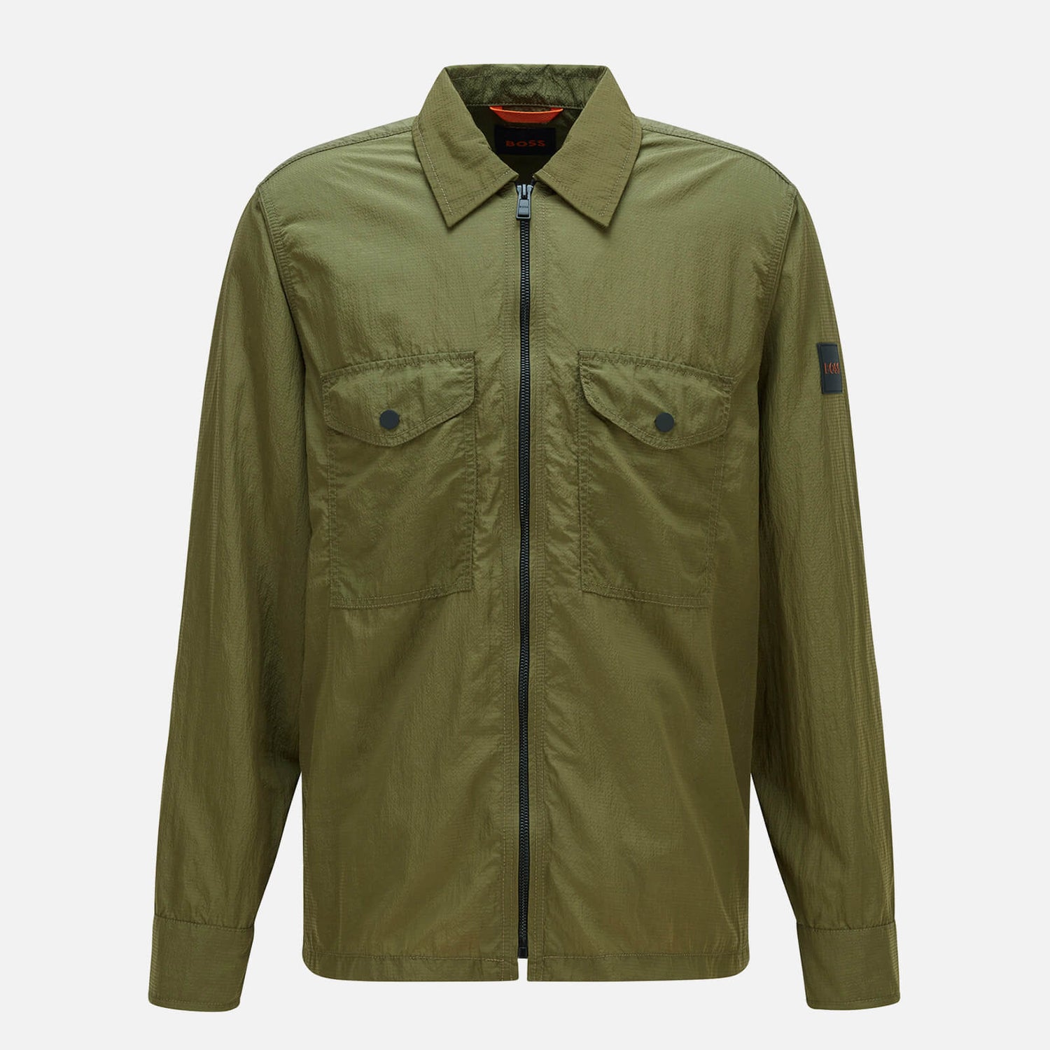 BOSS Casual Men's Lovel Zip 8 Shirt - Open Green - S