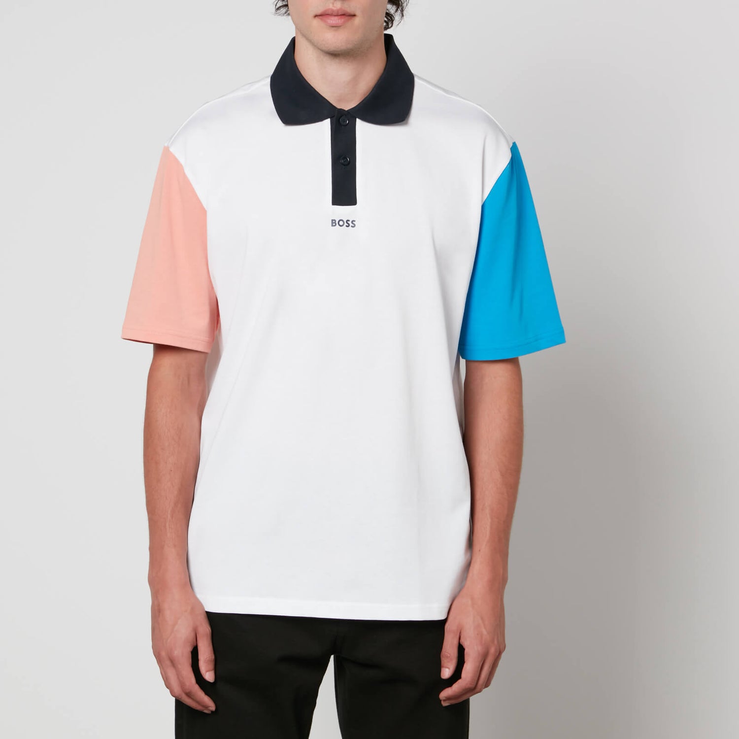 BOSS Casual Colour Block Polo Shirt - S