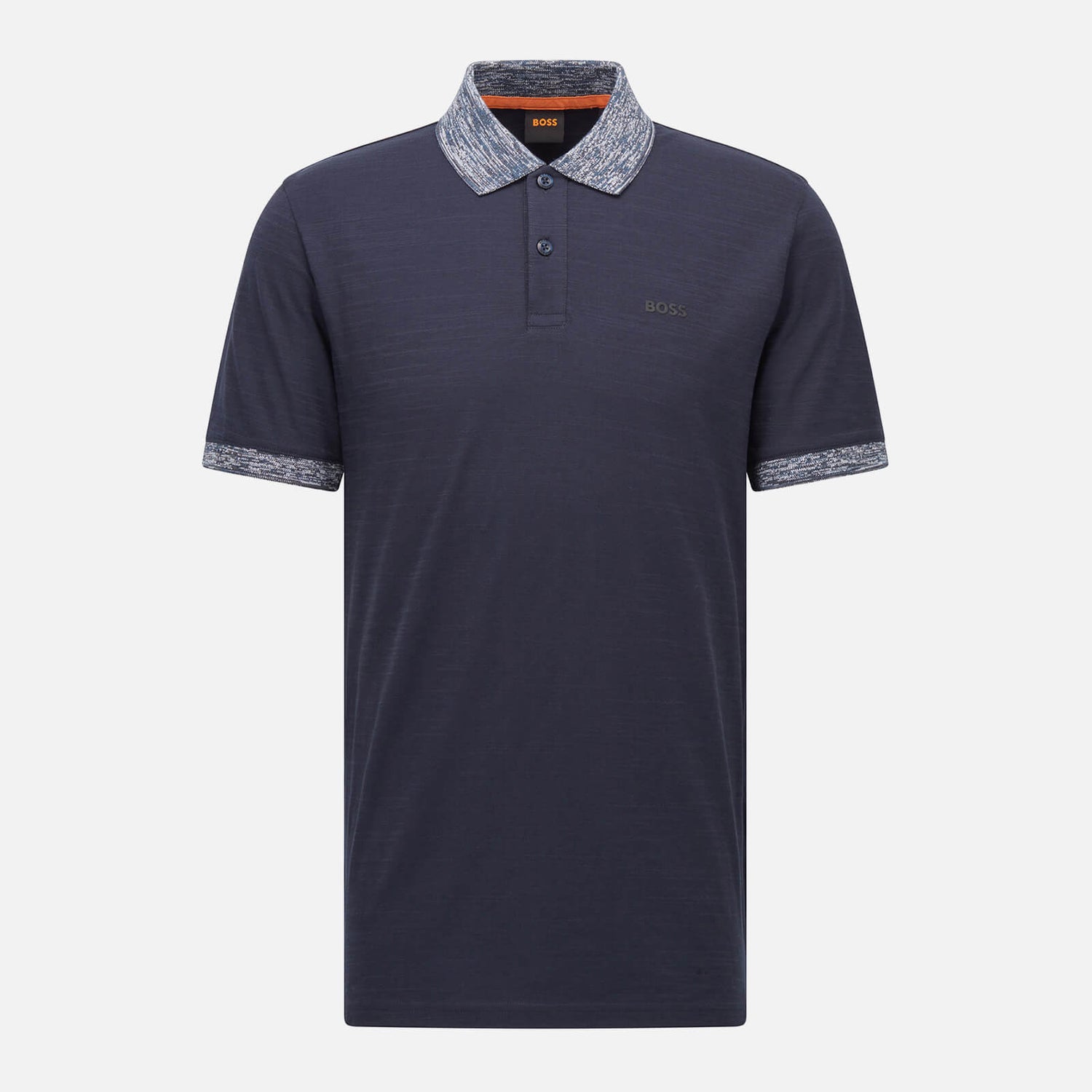 BOSS Casual Men's Pecollar Polo Shirt - Dark Blue - S