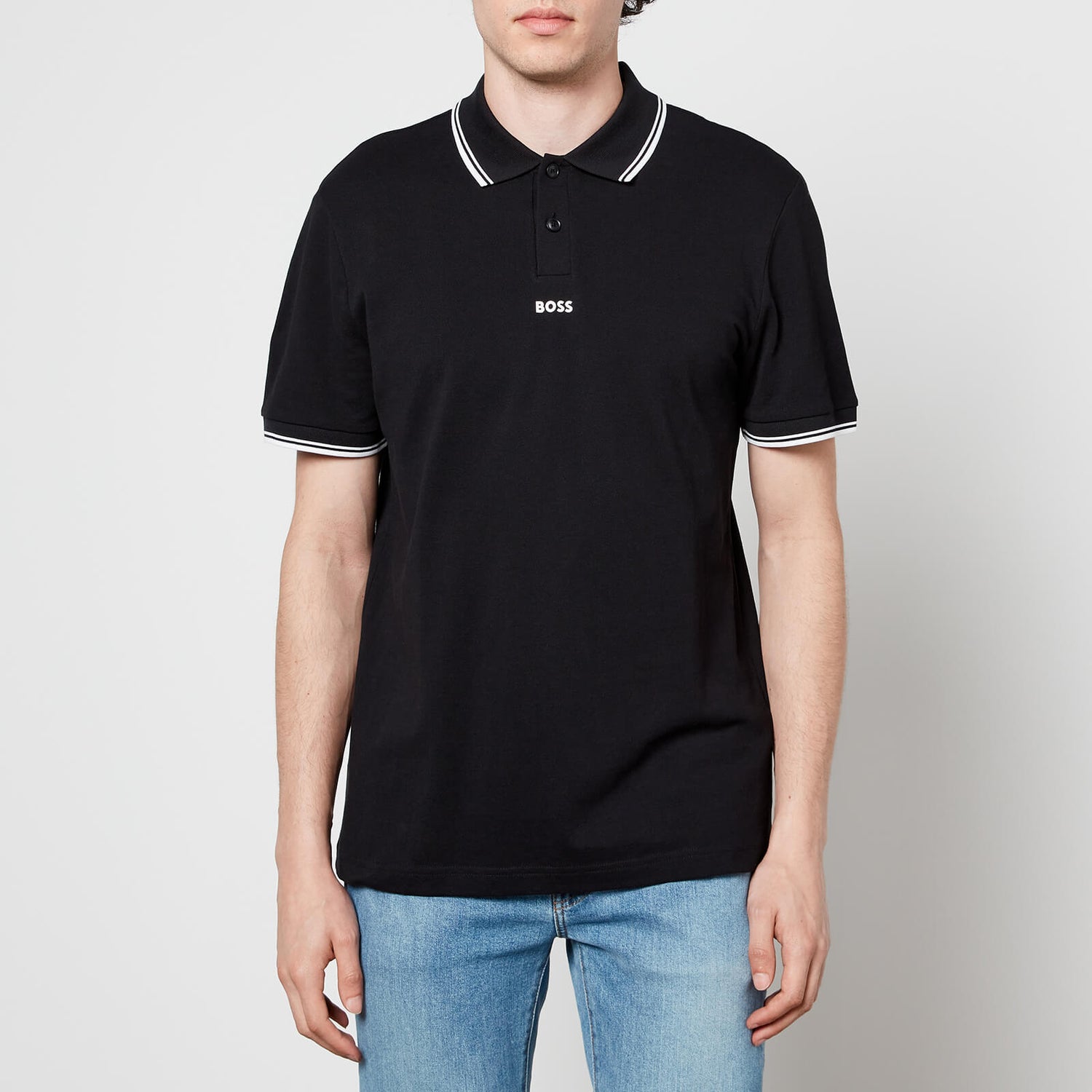 BOSS Casual Men's Pchup Polo Shirt - Black - S