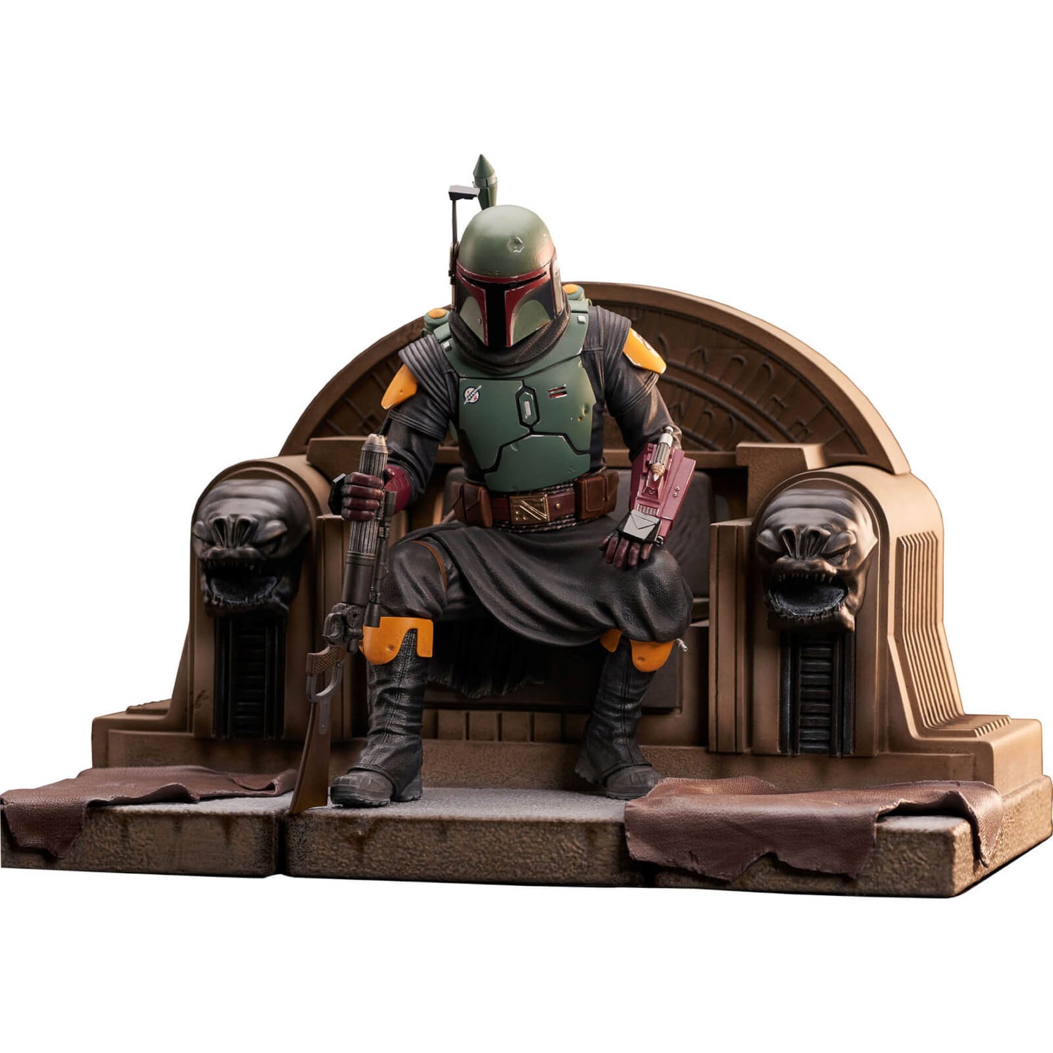 Gentle Giant The Mandalorian Premier Collection Statue - Boba Fett On Throne