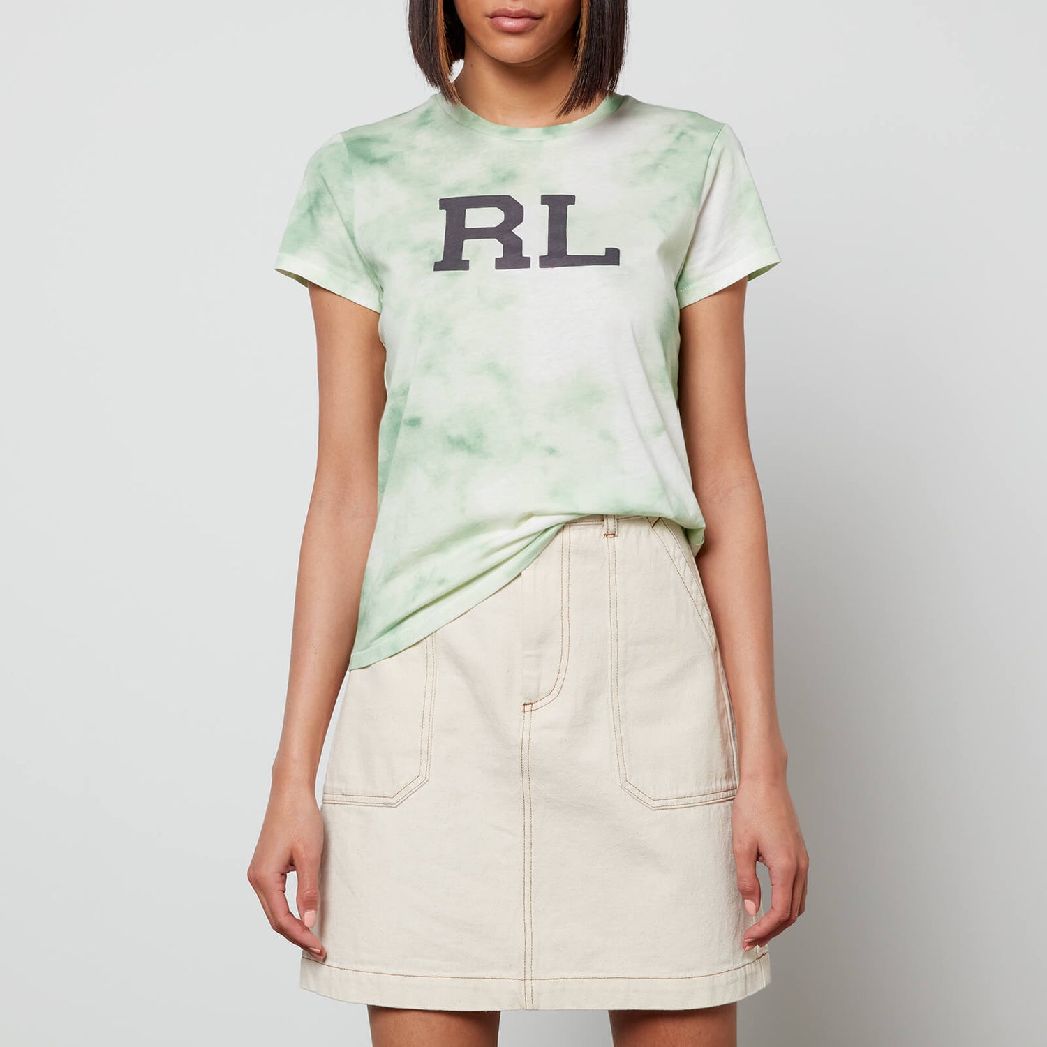 Polo Ralph Lauren Women's Rl Tie Dye Short Sleeve T-Shirt - Outback Green/Nevis - XS