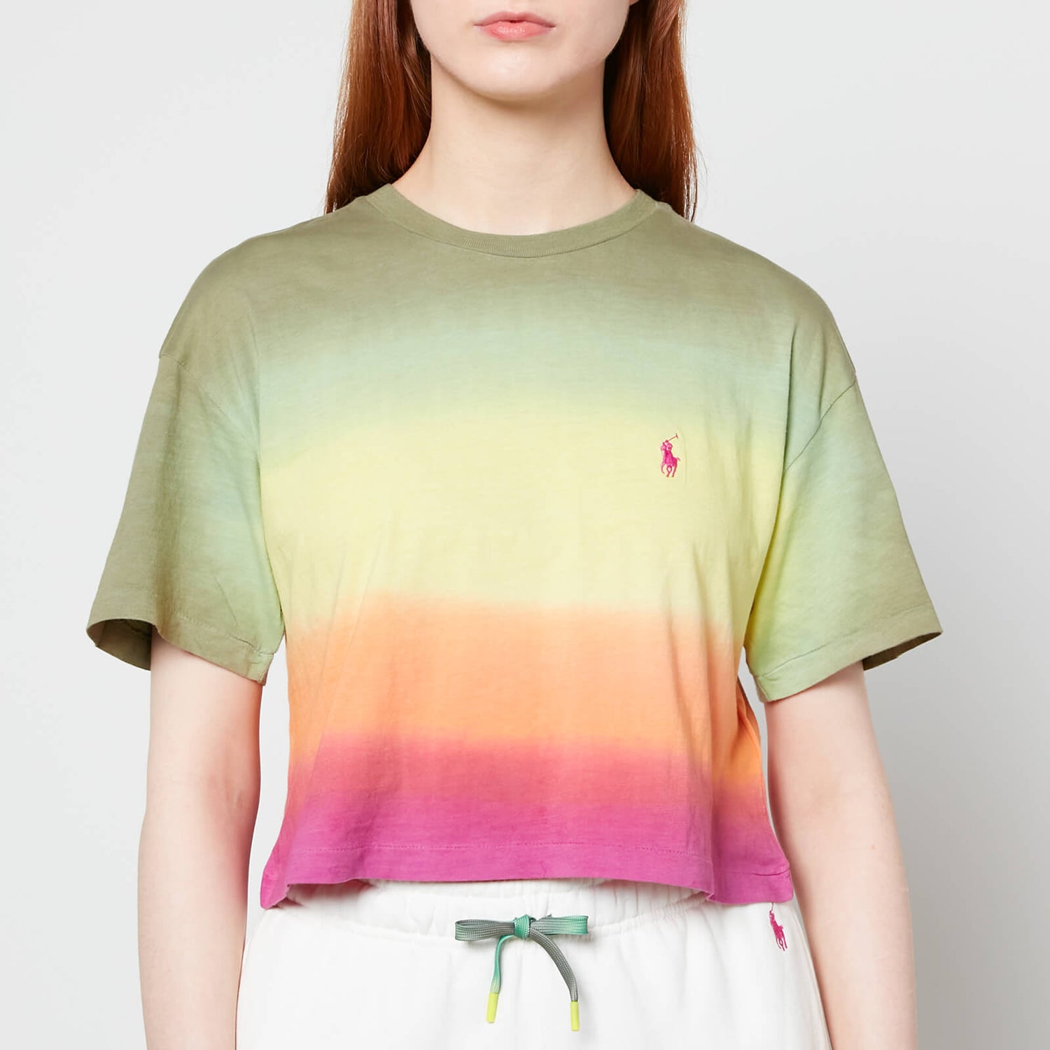 Polo Ralph Lauren Women's Ombre Cropeed T-Shirt - Ombre Dye - XS