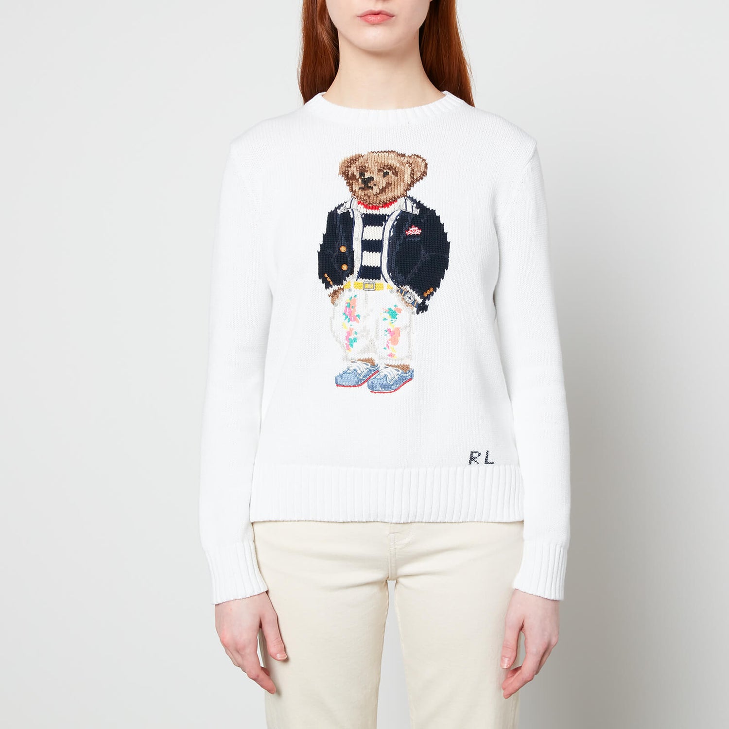 Polo Ralph Lauren Women's Bear Sweatshirt - White Multi