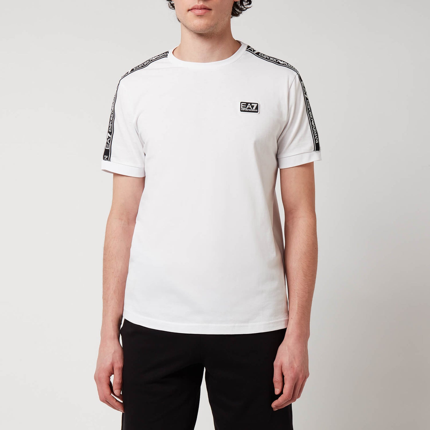 EA7 Men's Logo Series T-Shirt - White - L