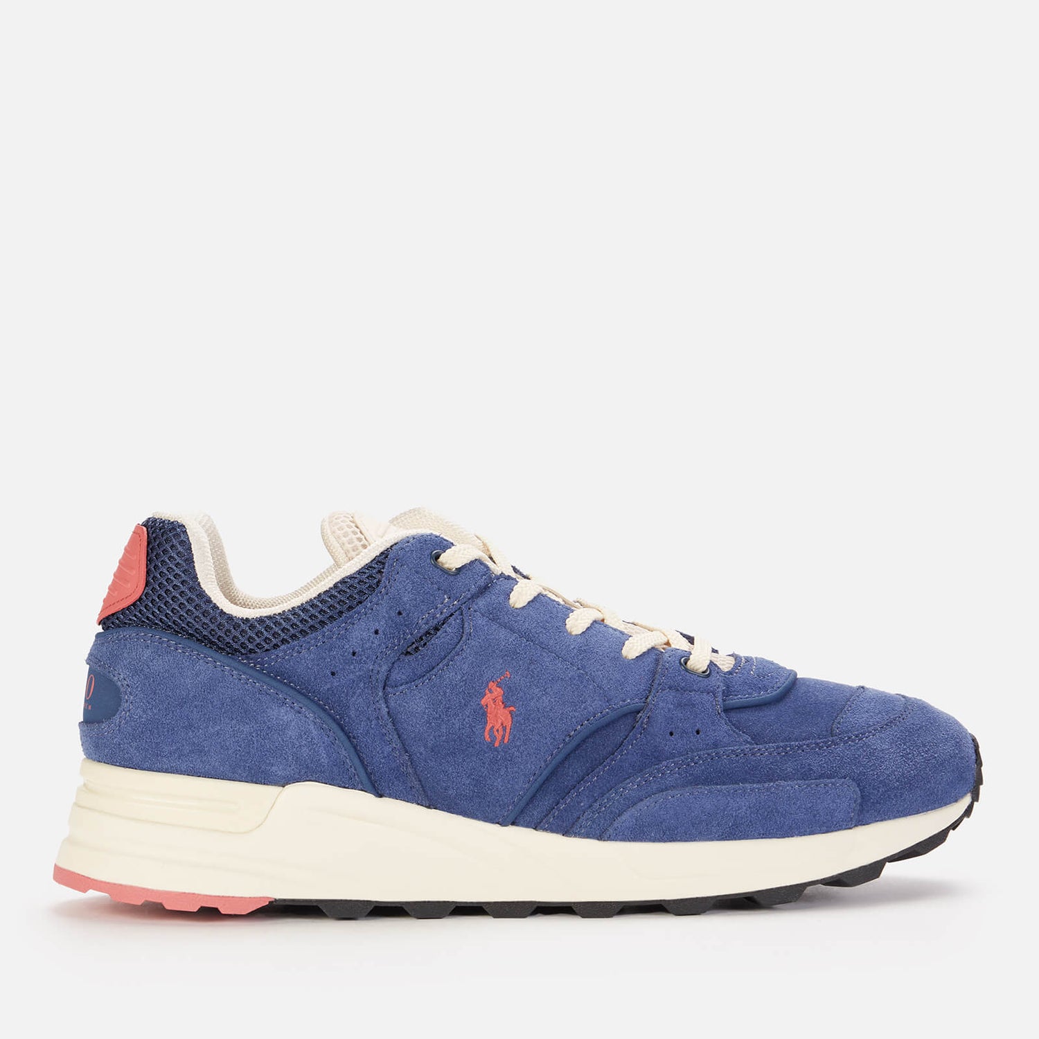 Polo Ralph Lauren Men's Trackster 200 Suede Running Style Trainers - Light Navy