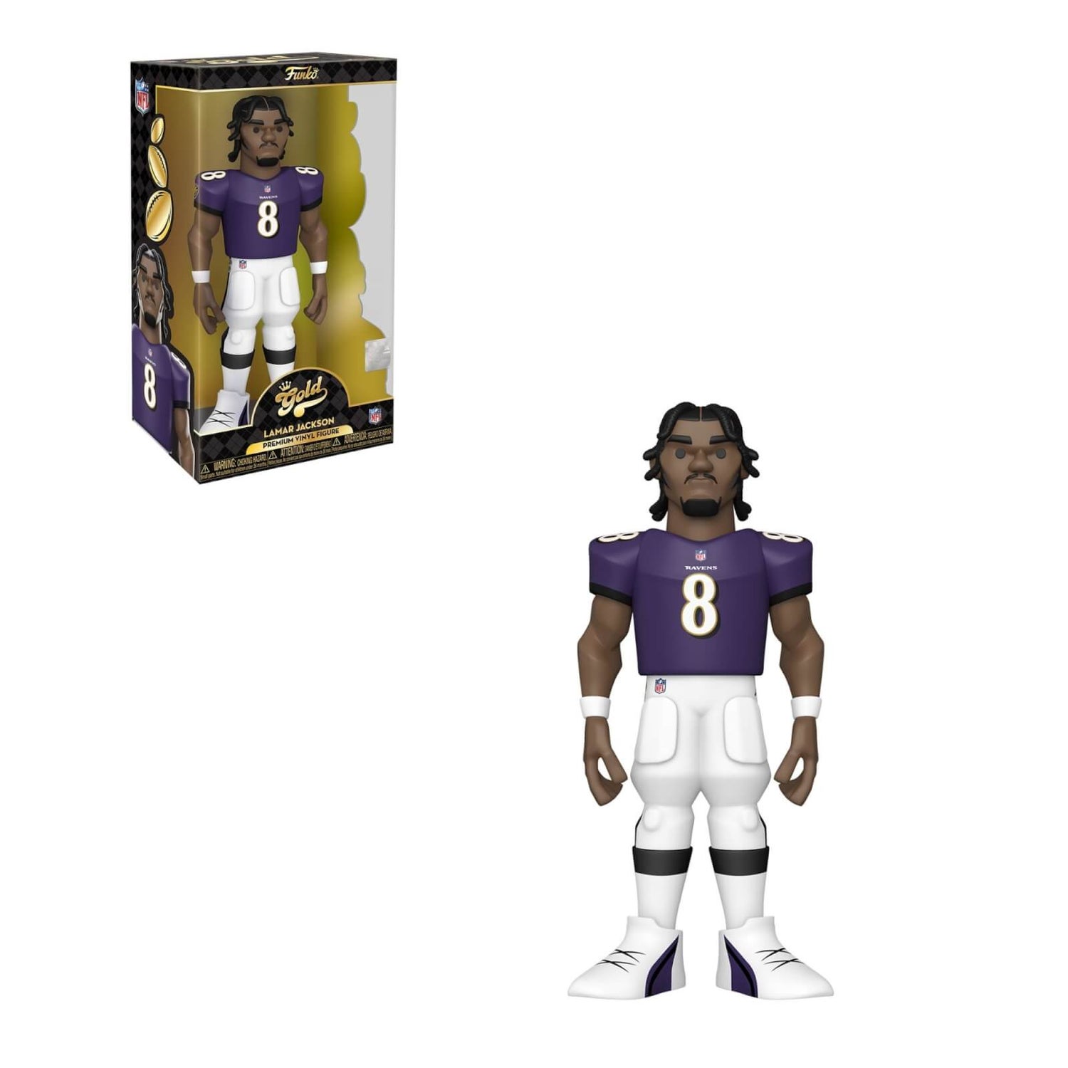 NFL Baltimore Ravens Lamar Jackson 12-Inch Vinyl Gold