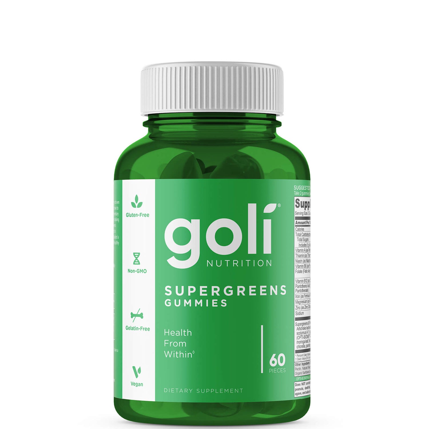 Goli Nutrition Super Greens Gummies (60 Gummies)