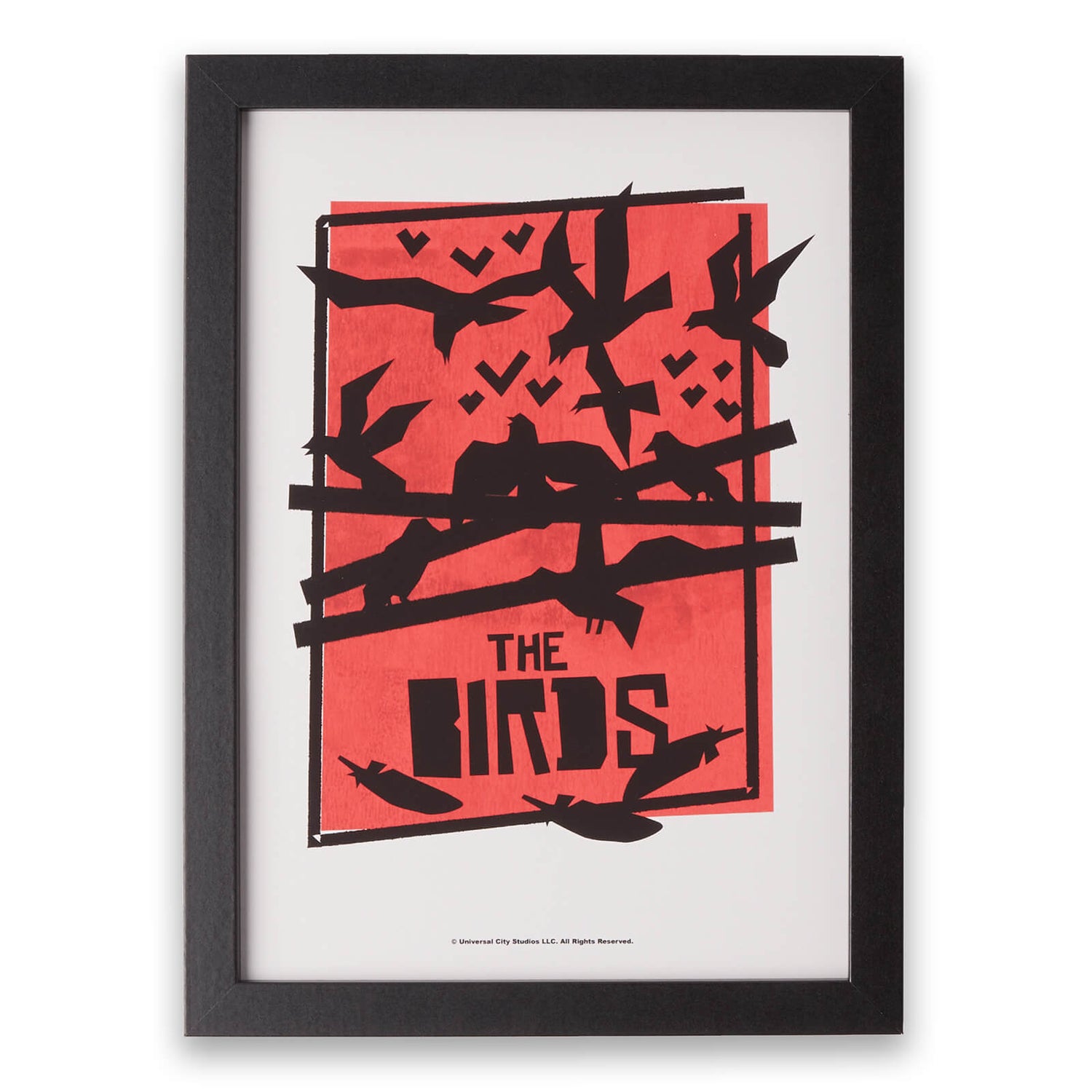 Hitchcock The Birds Abstract Giclee Poster