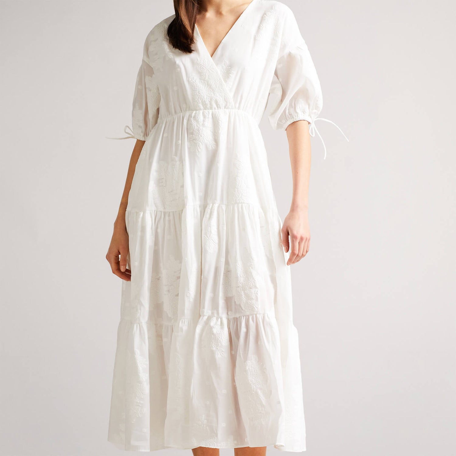 Ted Baker Darita Tiered Cotton-Blend Dress - UK 8