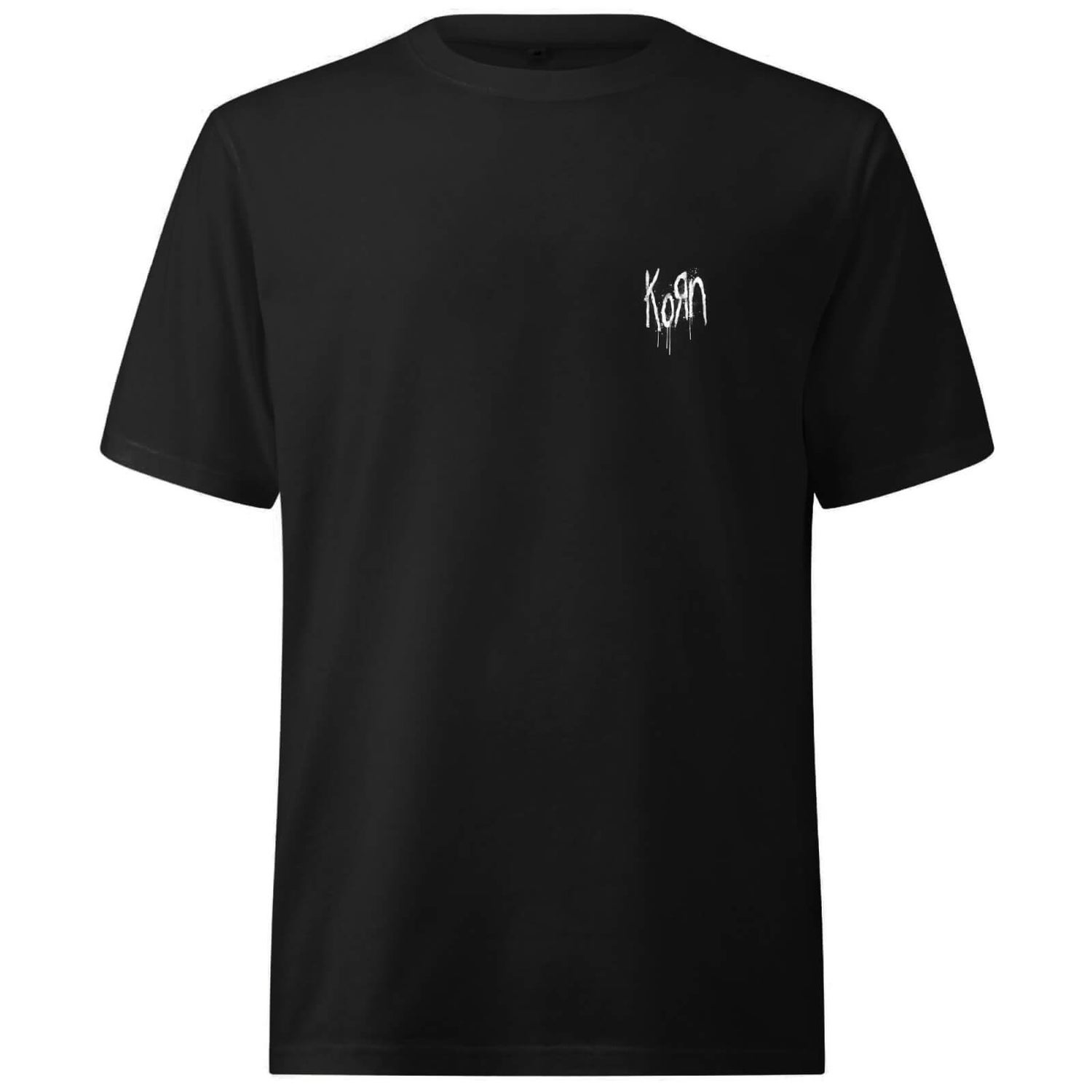 Korn Splatter Pocket Oversized Heavyweight T-Shirt - Black