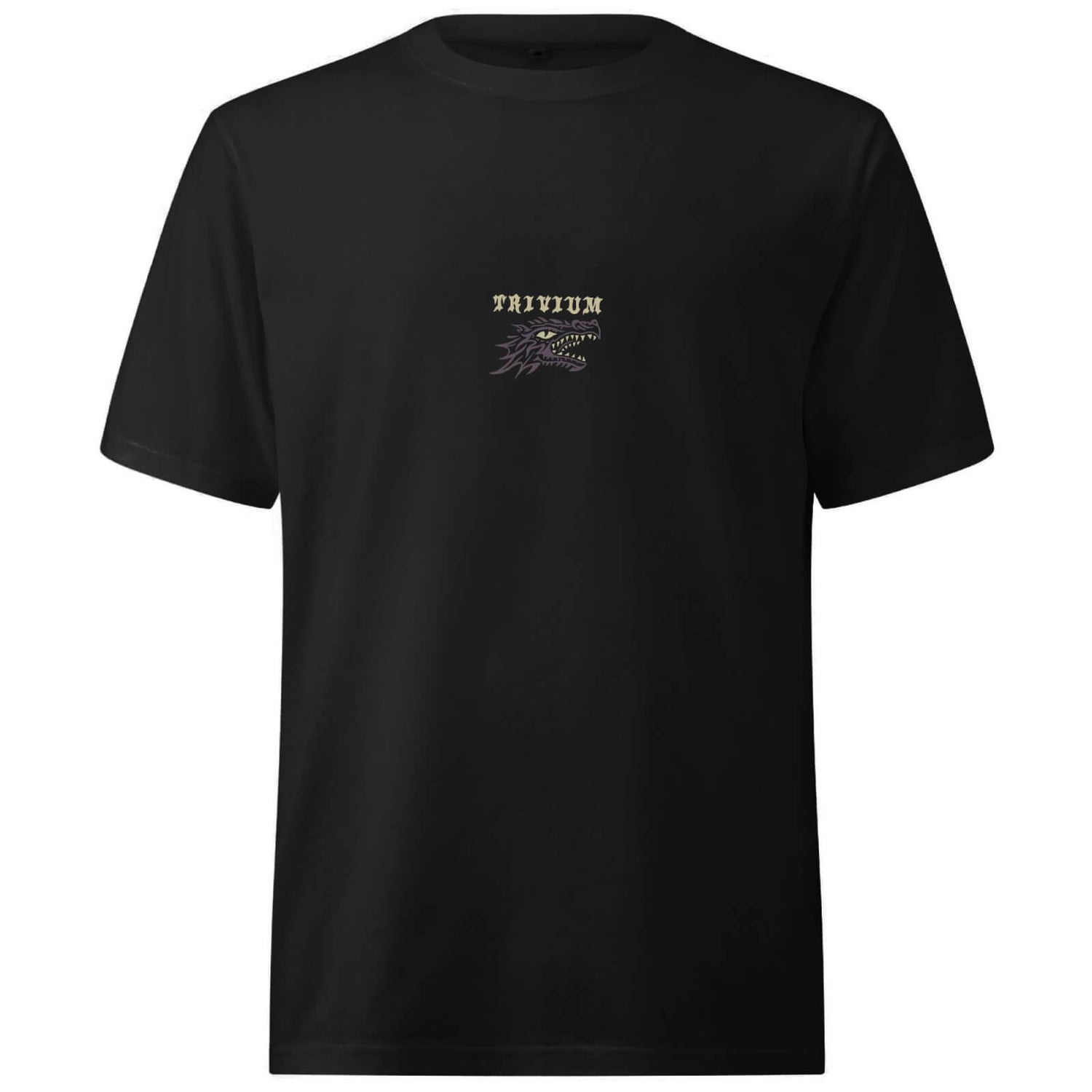 Trivium Dragon Head Oversized Heavyweight T-Shirt - Black