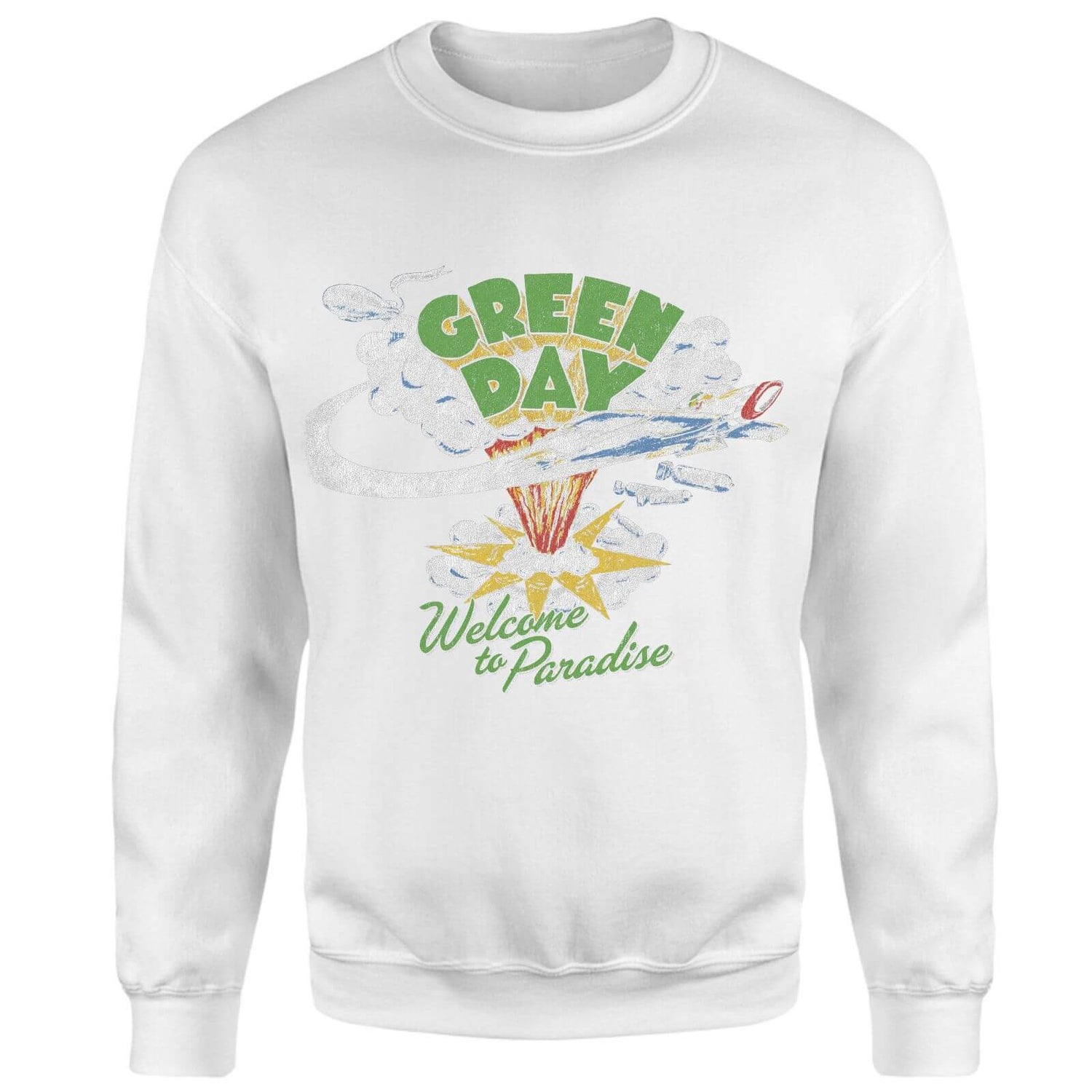 Green Day Paradise Sweatshirt - White