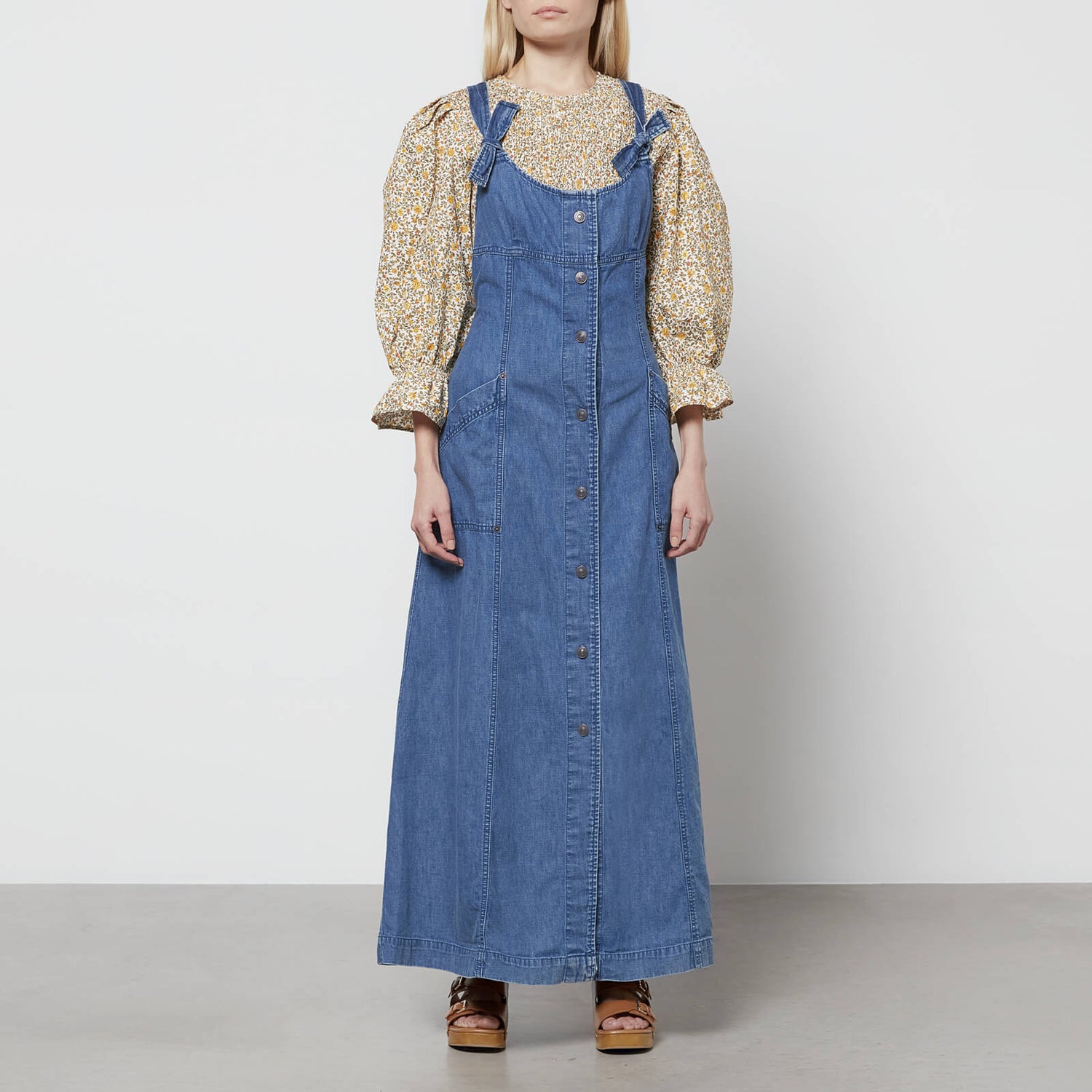 Free People Women's Time After Time Denim Dress - Journey