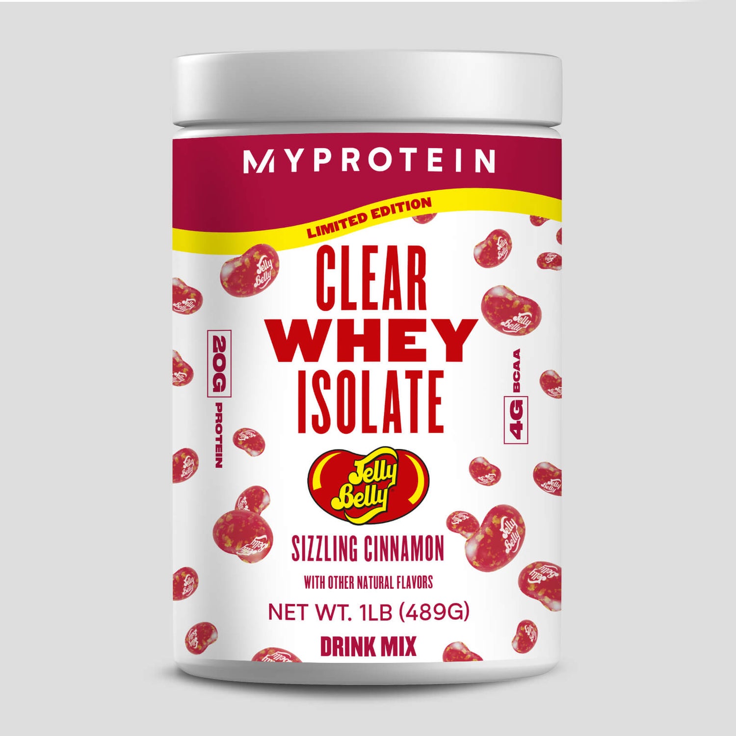 Clear Whey Isolate – Jelly Belly® Edition - 1.1lb - Sizzling Cinnamon