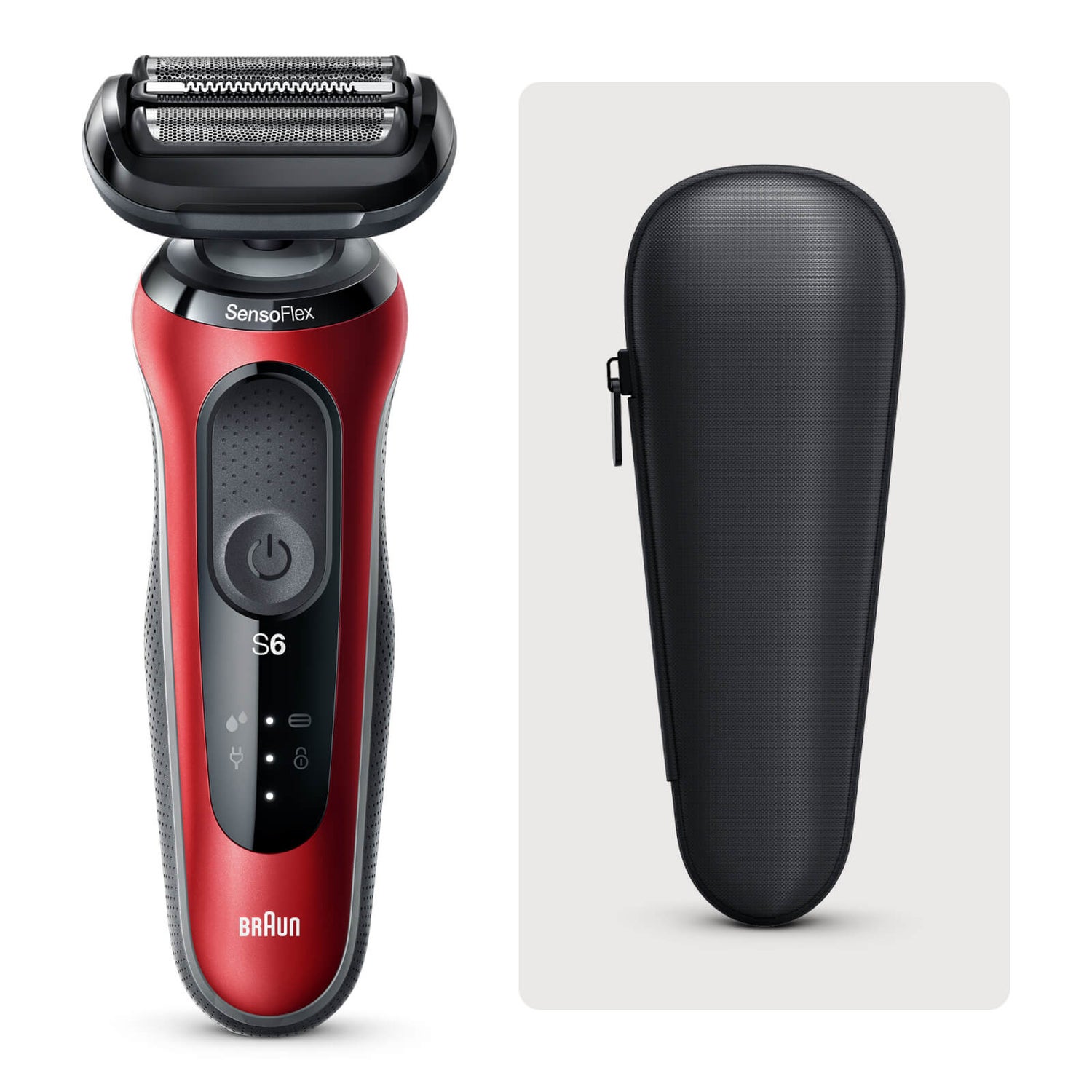 Braun Series 6 60-R1000s Electric Shaver, Red