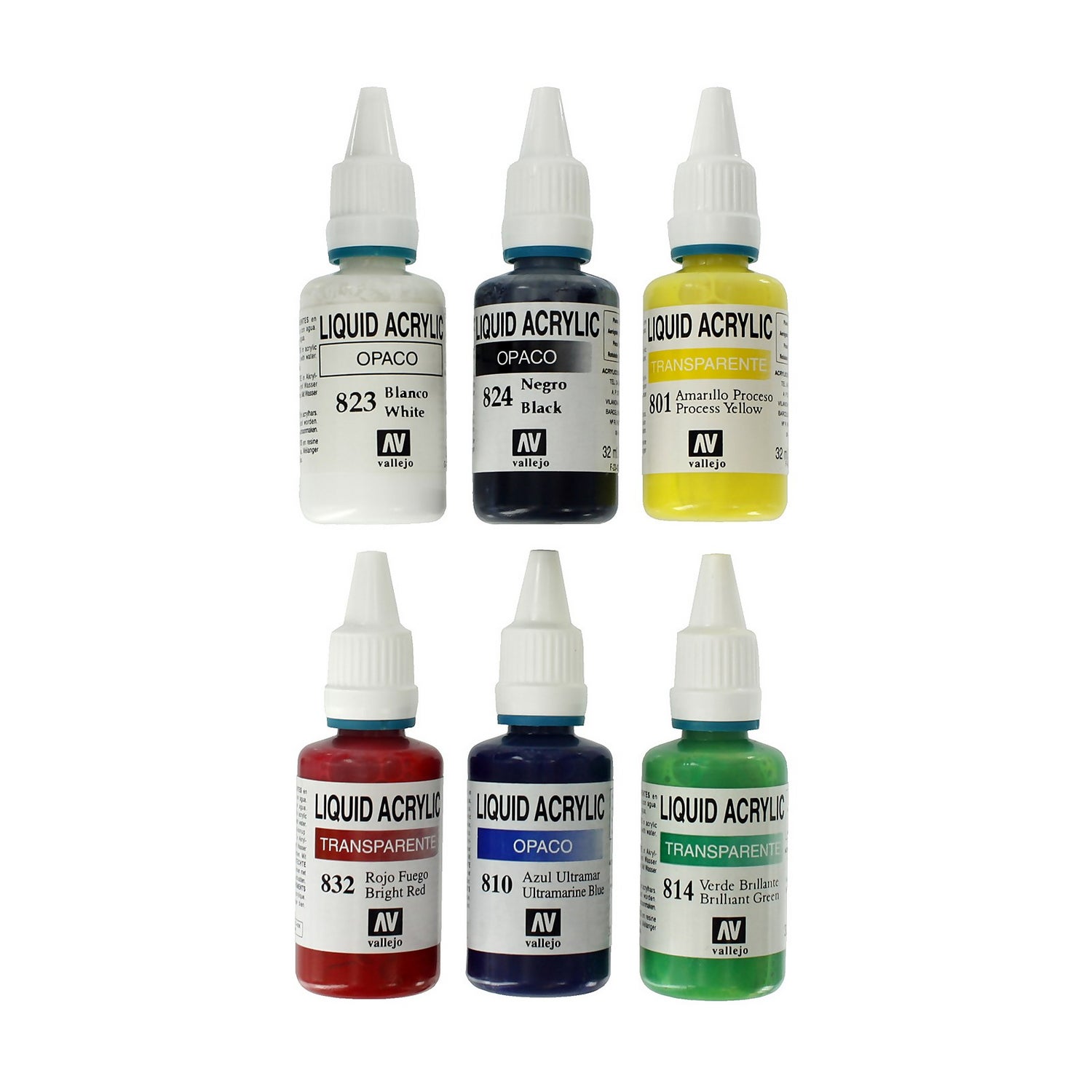 Spraycraft Set of 6 Acrylic Paints 32ml Homebase