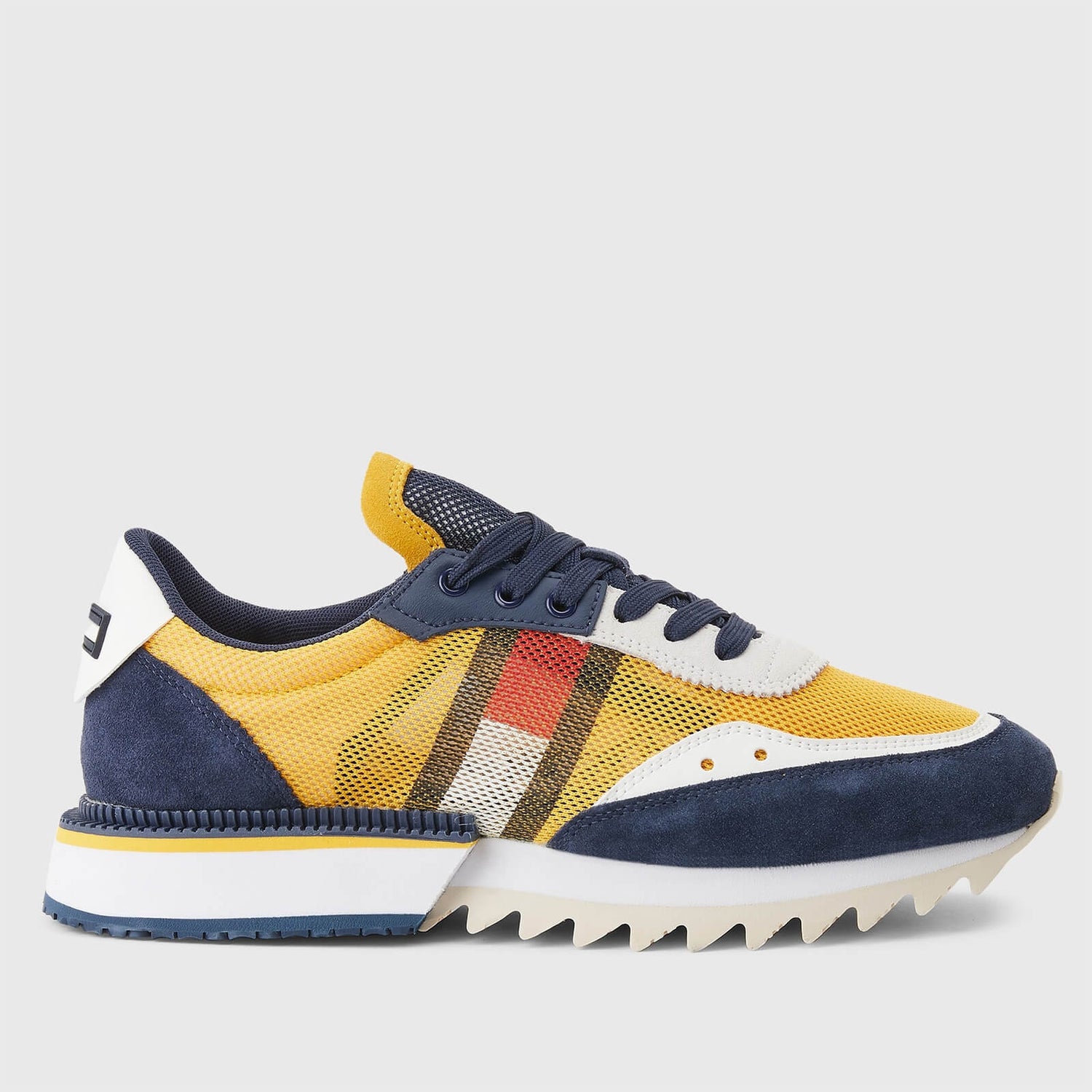 Tommy Jeans Cleat Running Style Mesh and Faux Suede Trainers