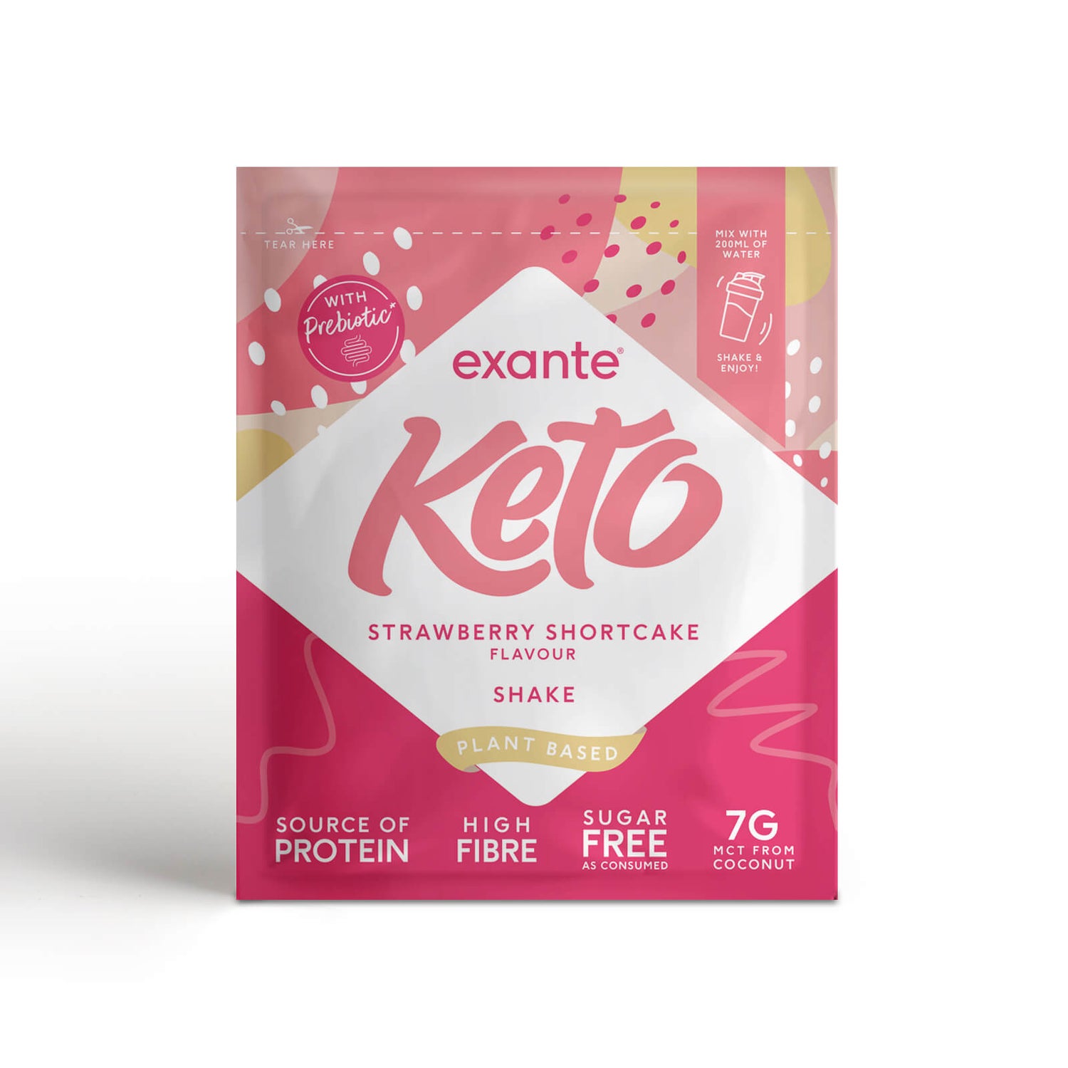 Strawberry Shortcake Prebiotic Keto Shake