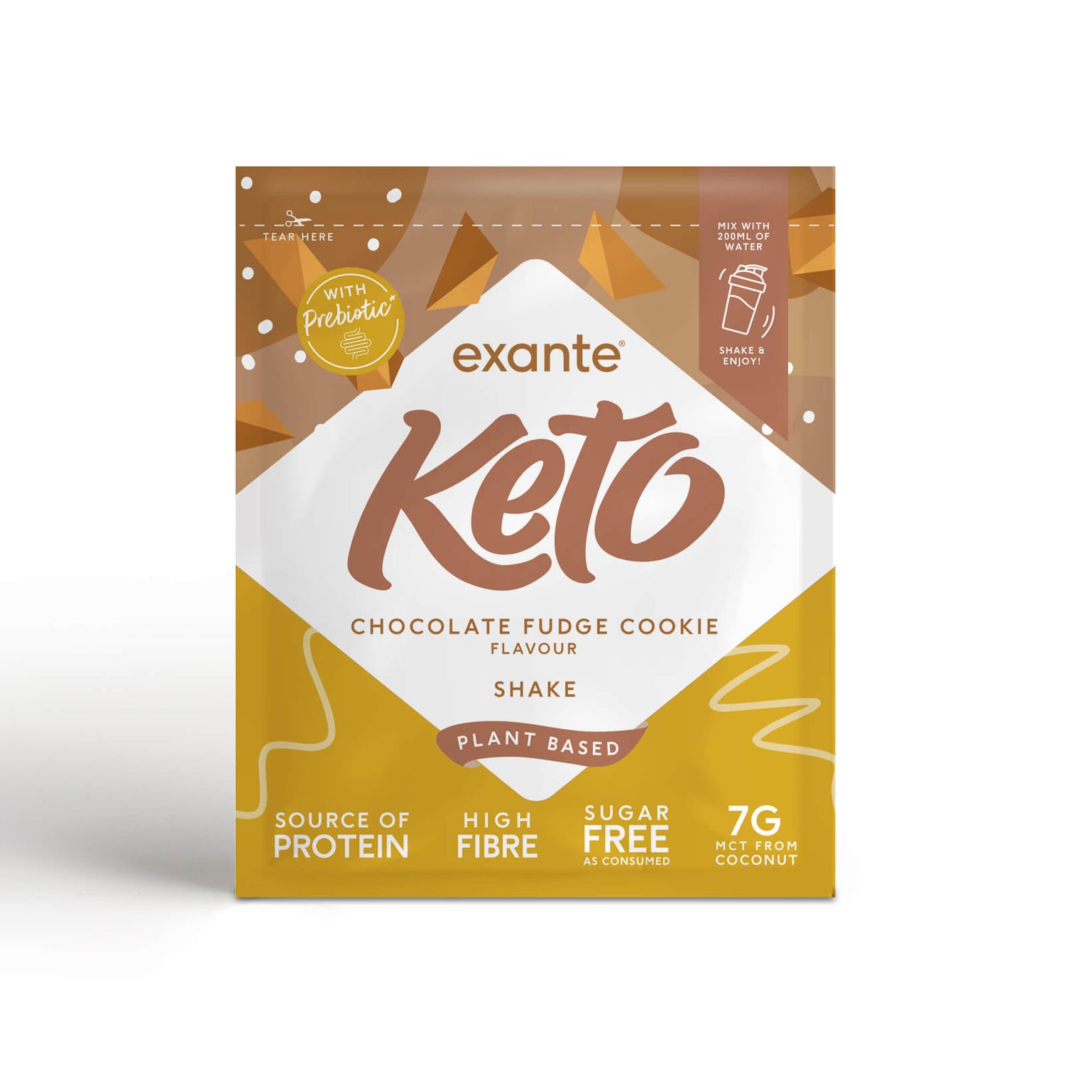 Exante Diet Prebiotic Keto Shakes - Chocolate Fudge Cookie - 34g (Sample)
