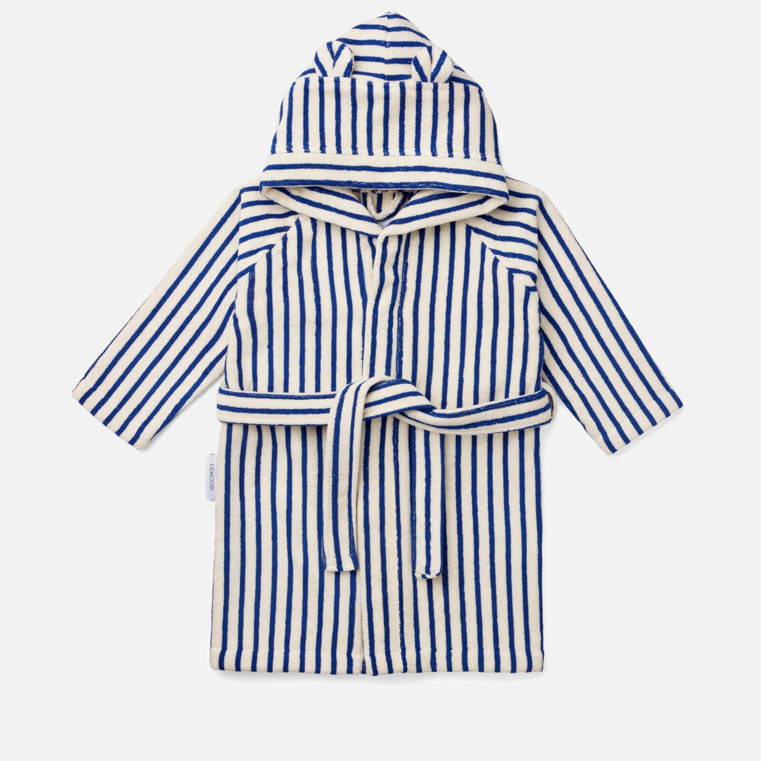 Liewood Rollo Bathrobe - Stripe: Surf Blue/Creme De La Crème