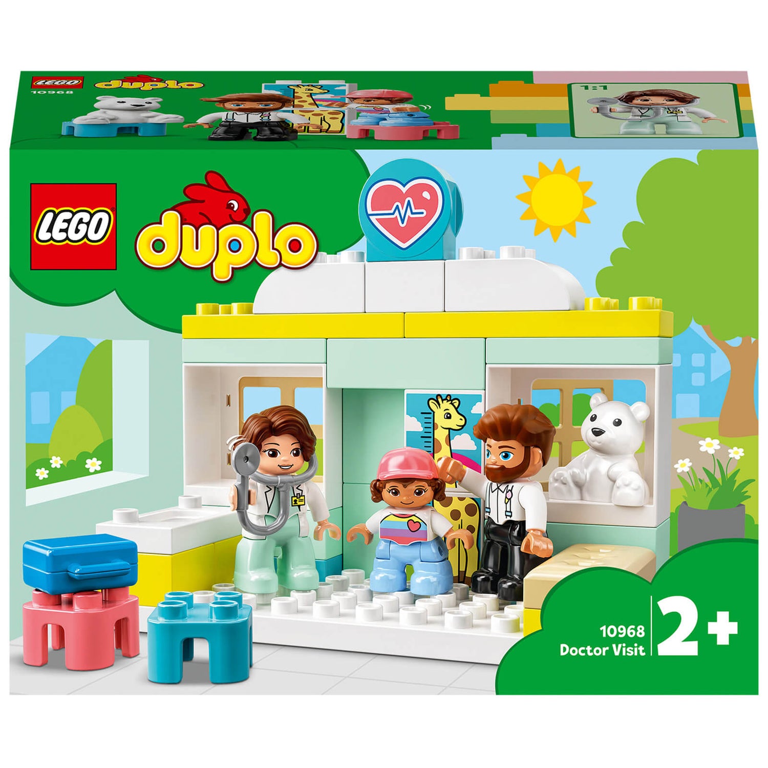 LEGO DUPLO Doctor Visit Large Bricks Building Set (10968)