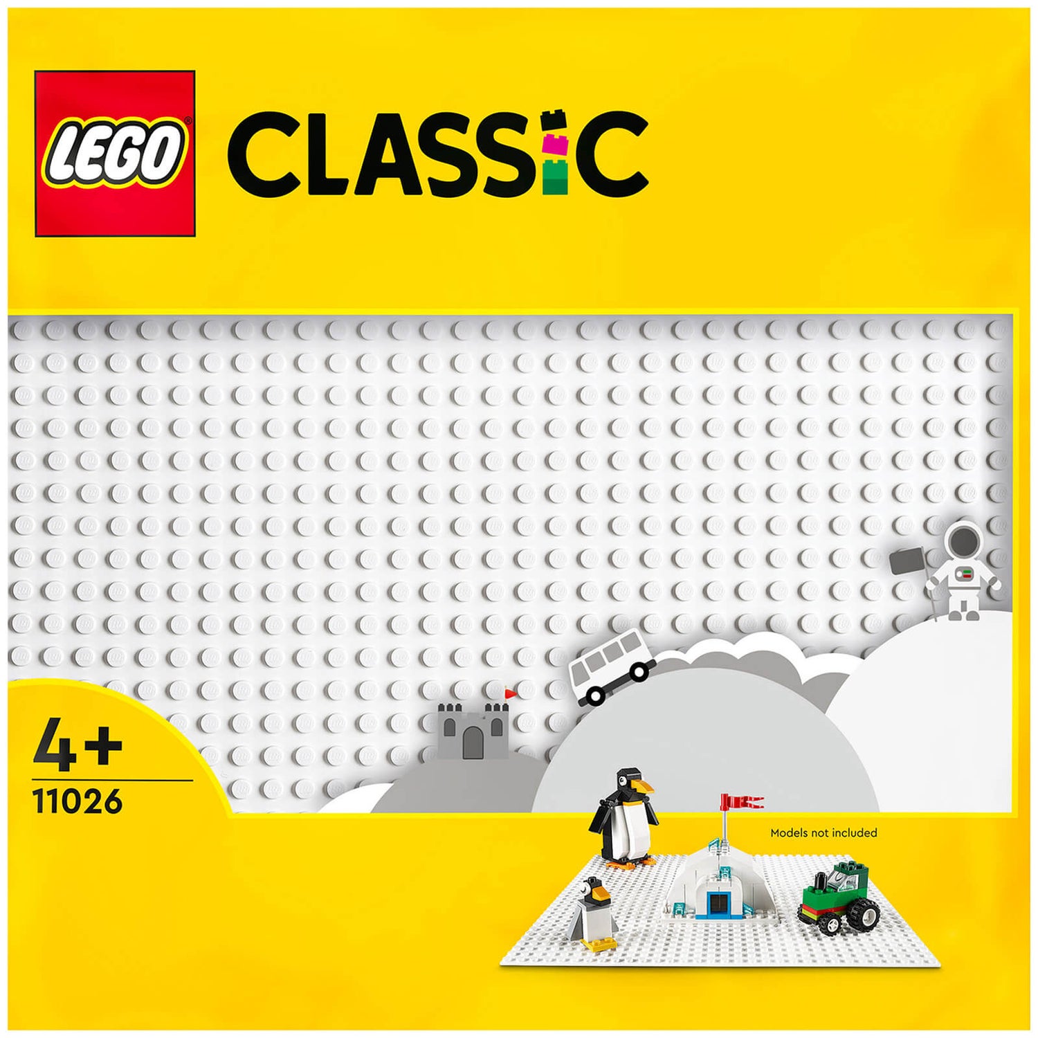 LEGO Classic: White Baseplate 32x32 Building Board (11026)