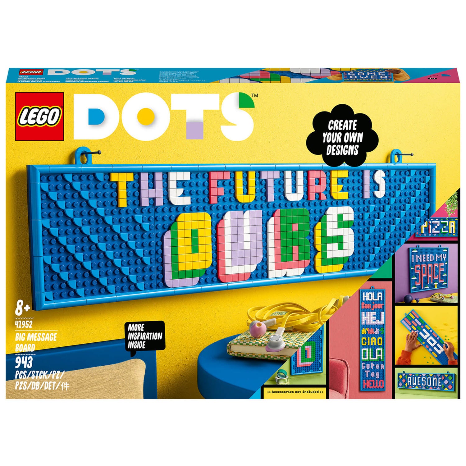 LEGO DOTS: Big Message Board DIY Crafts Decor Set (41952)