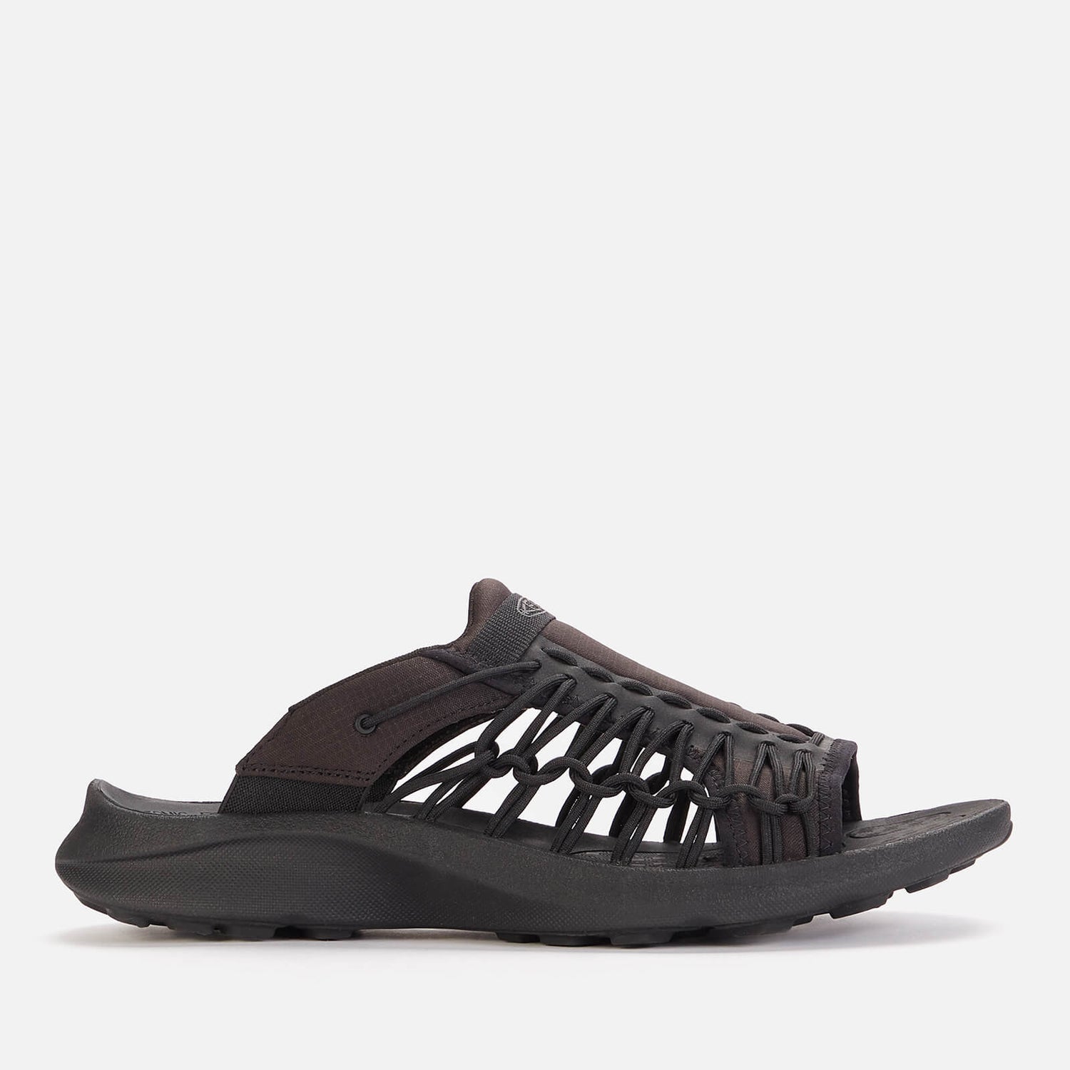 Keen Men's Uneek Sneaker Slide Sandals - Black/Black - UK 8