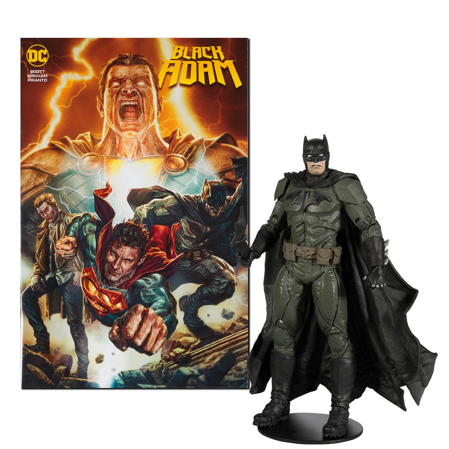 DC Direct Black Adam 7" Action Figure with Comic - Batman