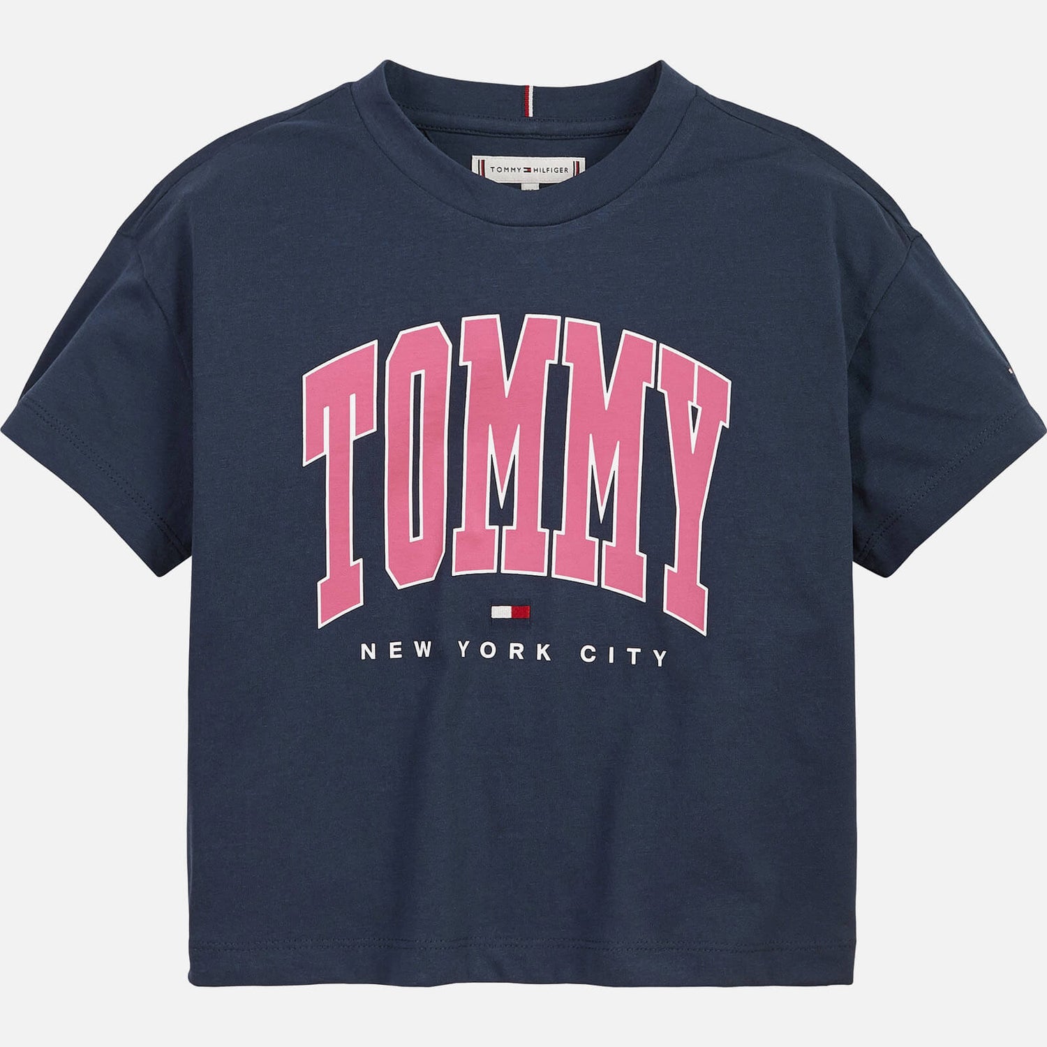 Tommy Hilfiger Girls' Bold Varsity T-Shirt - Twilight Navy - 10 Years