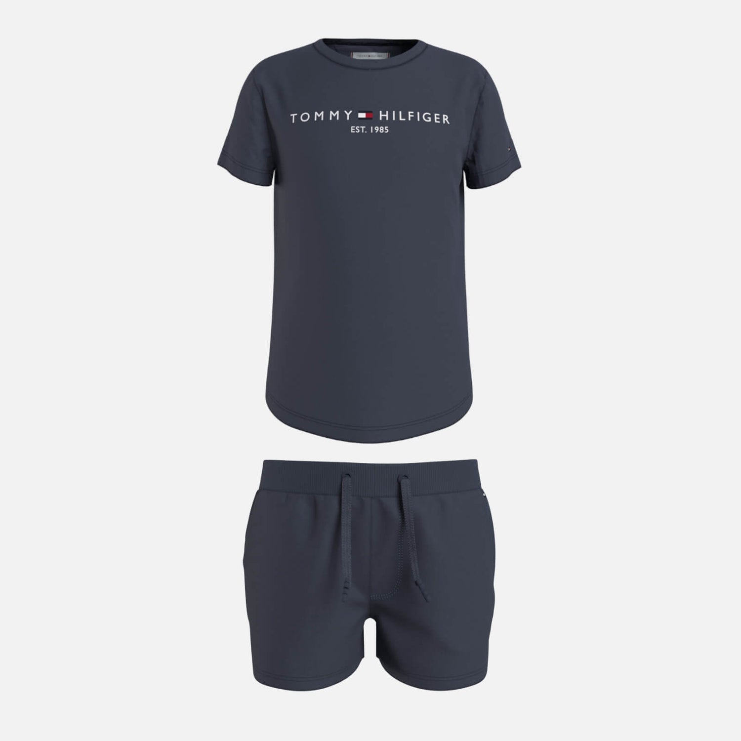 Tommy Hilfiger Girls’ Cotton-Blend French Terry T-Shirt and Short Set - 8 Years
