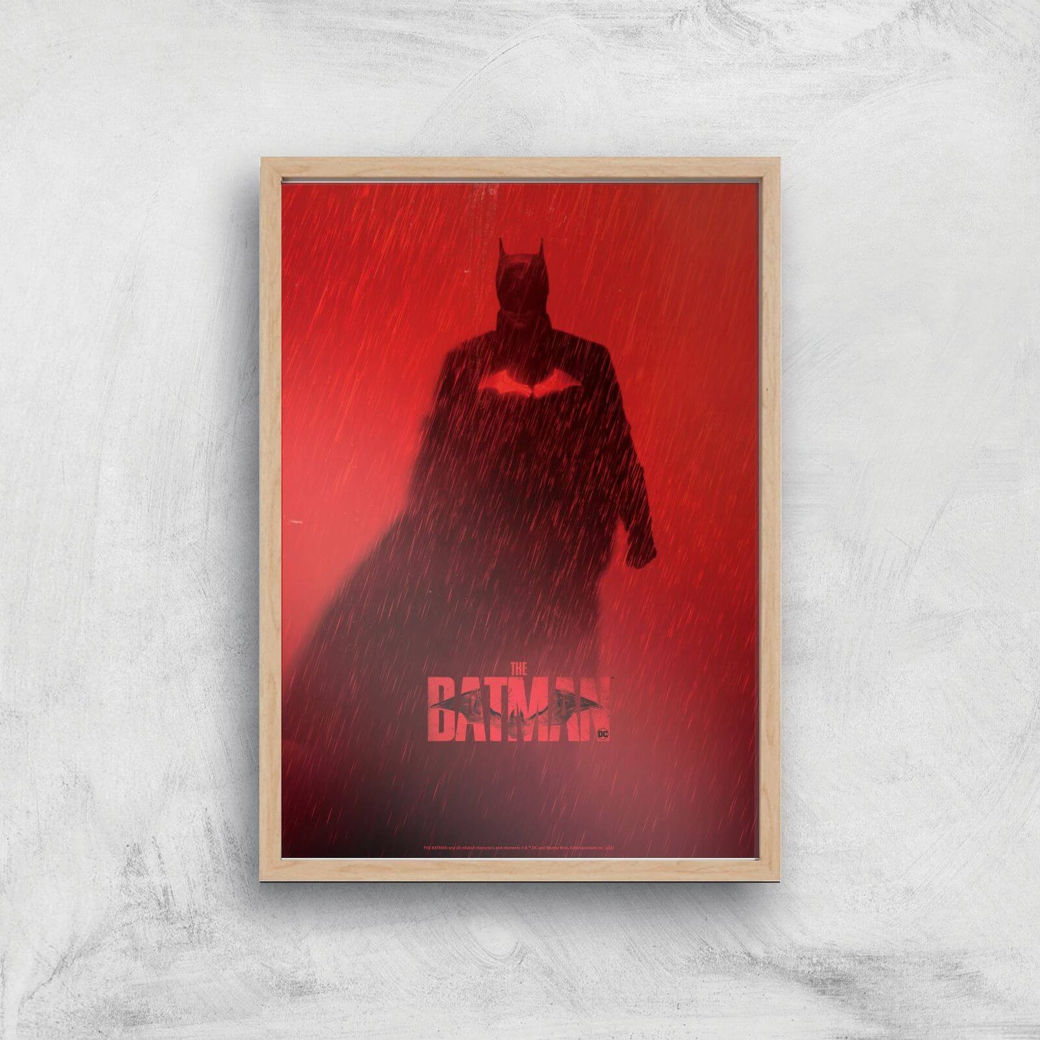 The Batman Poster Giclee Art Print - A4 - Wooden Frame