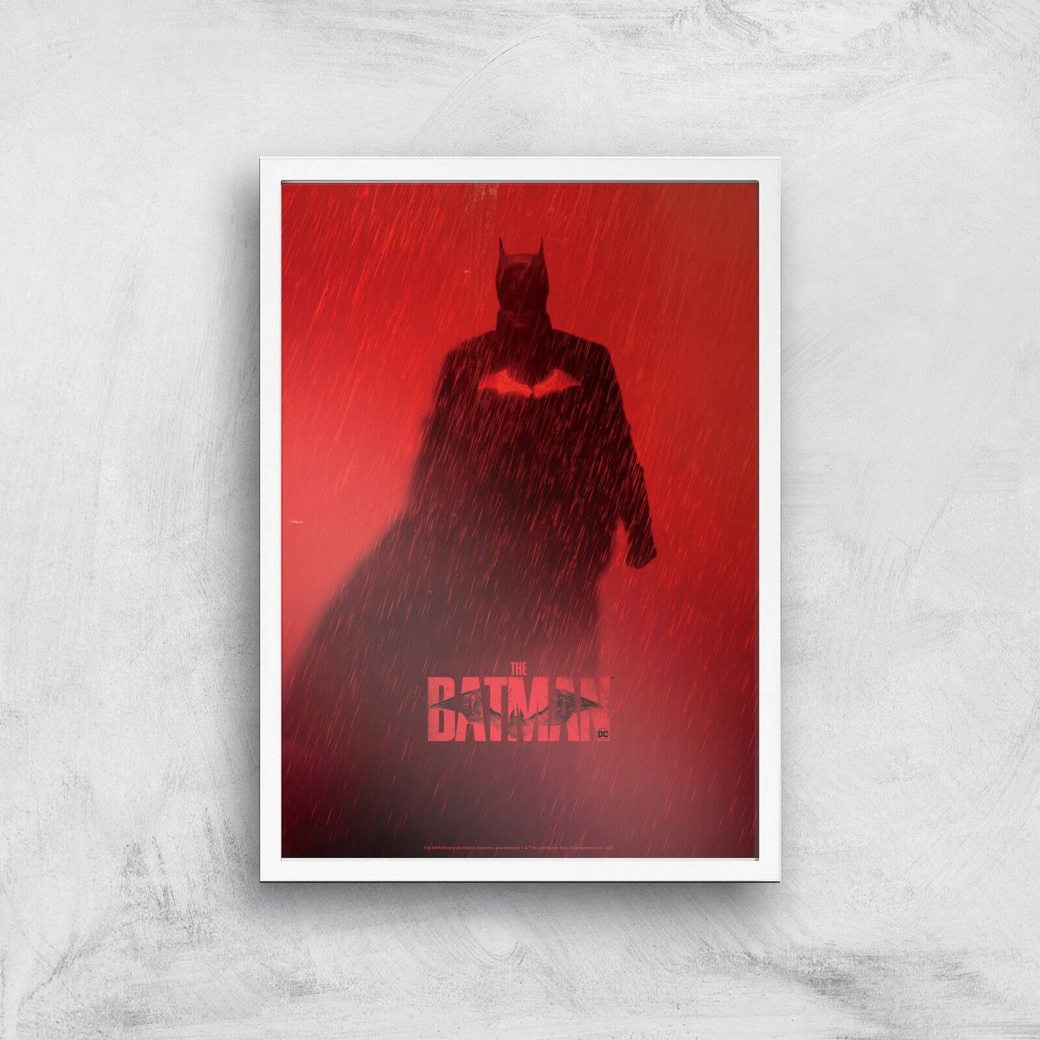 The Batman Poster Giclee Art Print - A4 - White Frame