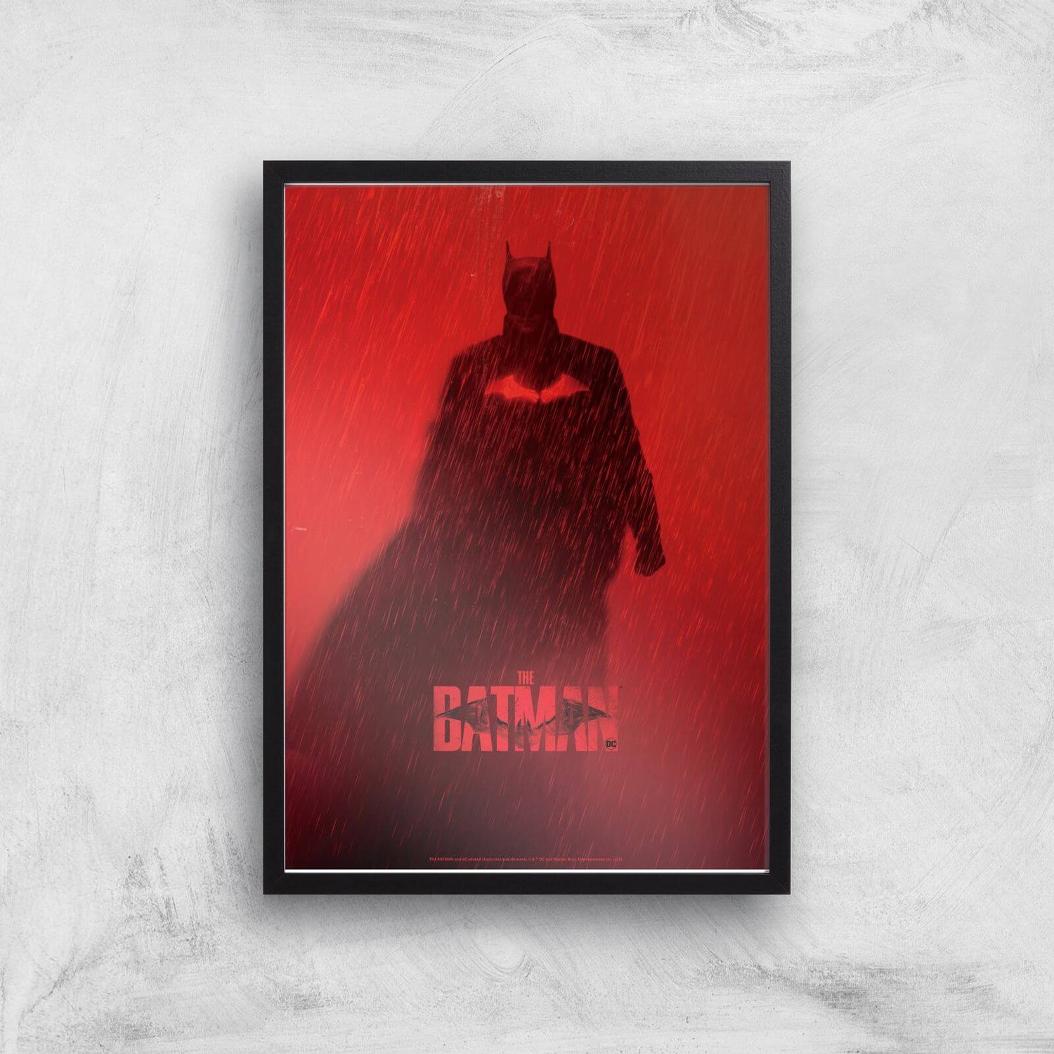 The Batman Poster Giclee Art Print - A4 - Black Frame
