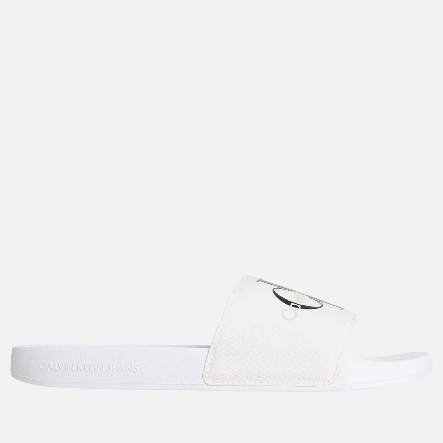Calvin Klein Jeans Men's Monogram Slide Sandals - Bright White