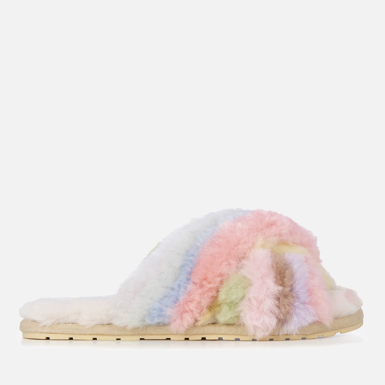EMU Australia Women's Mayberry Rainbow Sheepskin Slippers - Pastel - UK 3