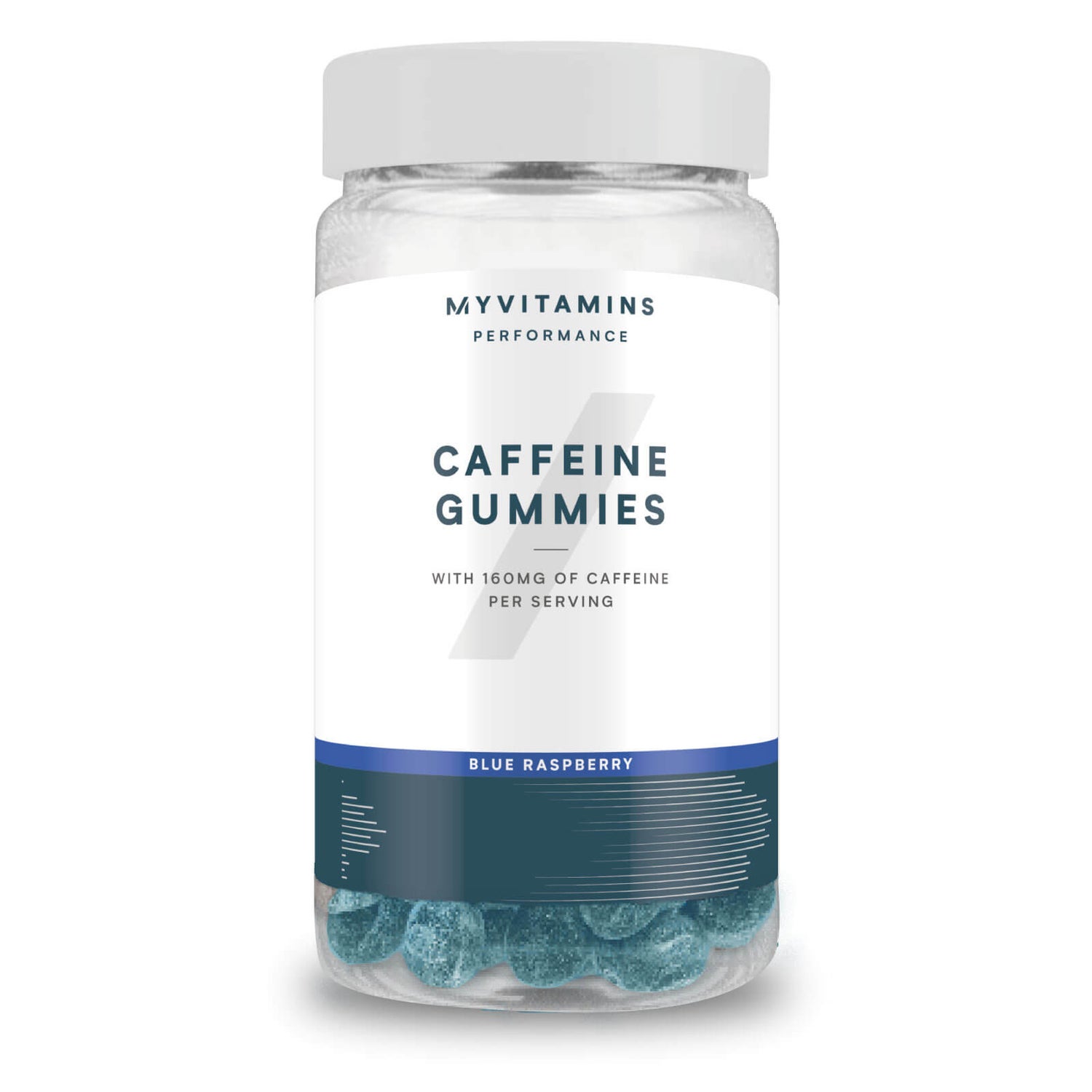Kofeiinipurutabletit - 60gummies - Sininen Vadelma