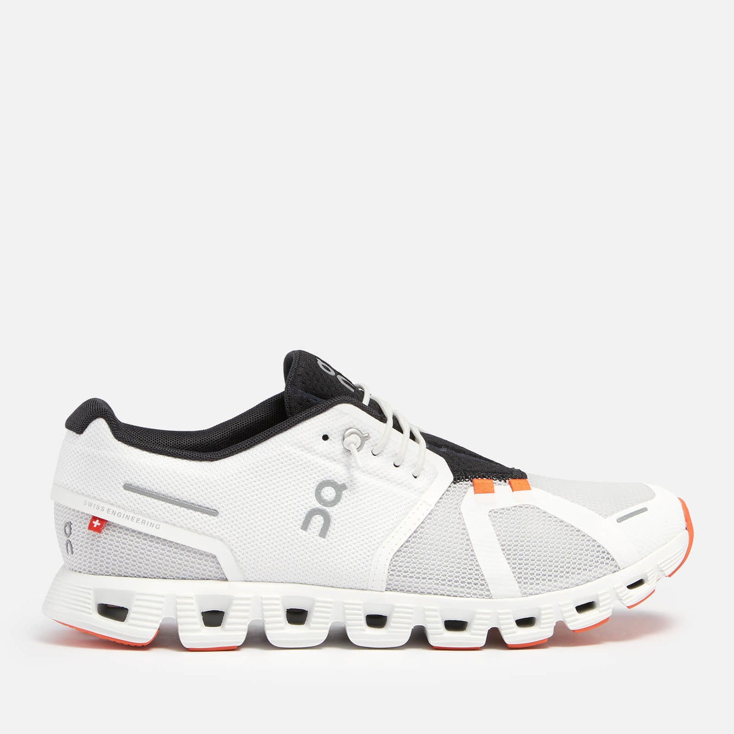 ON Men's Cloud 5 Push Running Trainers - White/Flame