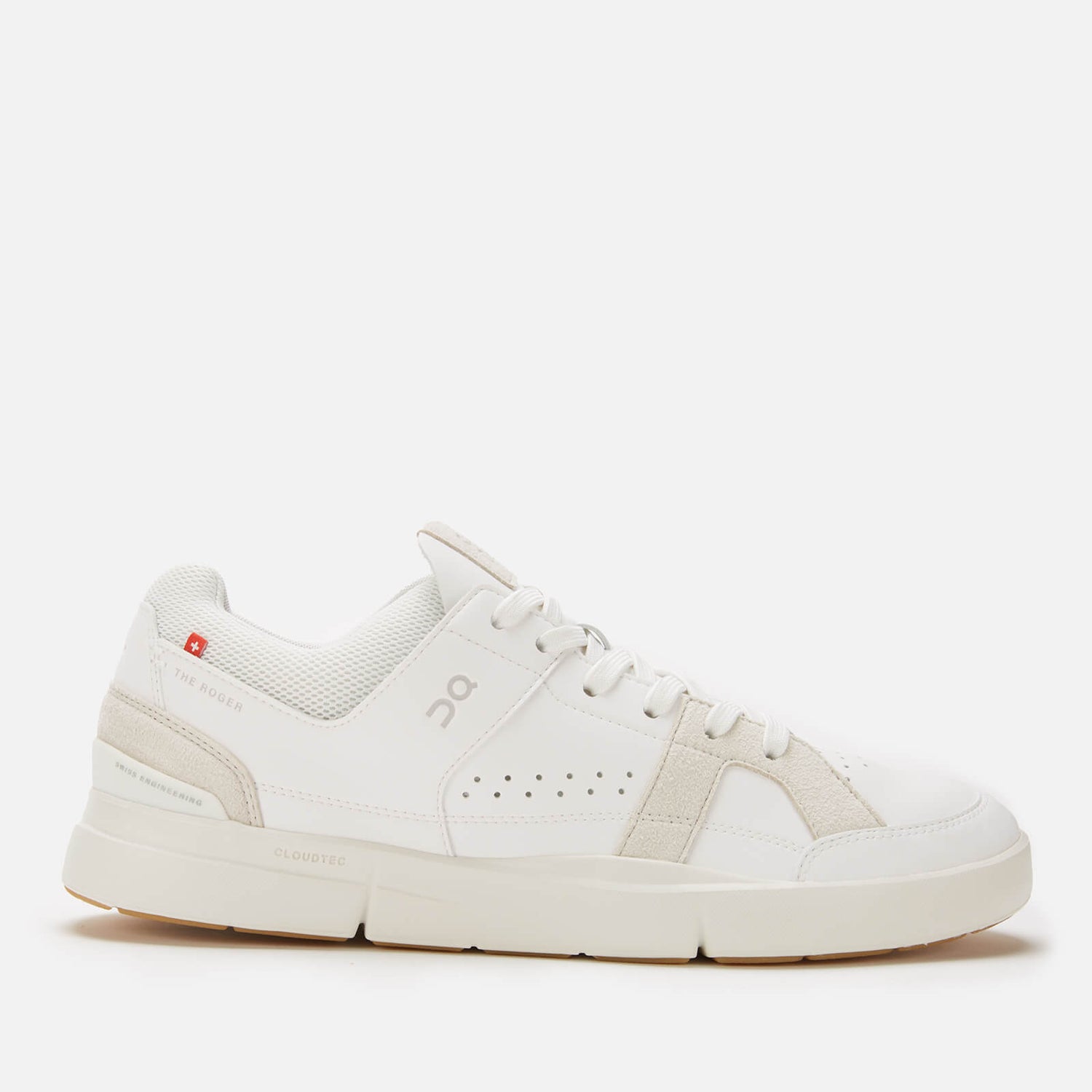 ON Men's The Roger Clubhouse Court Trainers - White/Sand