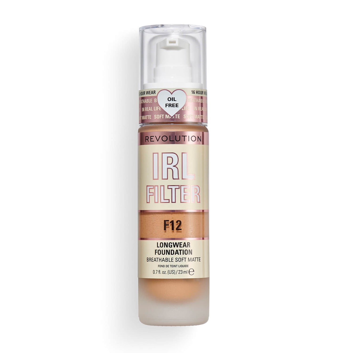 Makeup Revolution IRL Filter Longwear Foundation 23ml (Various Shades)