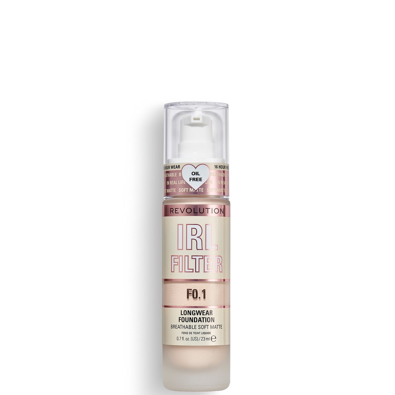 Makeup Revolution IRL Filter Longwear Foundation 23ml (Various Shades)