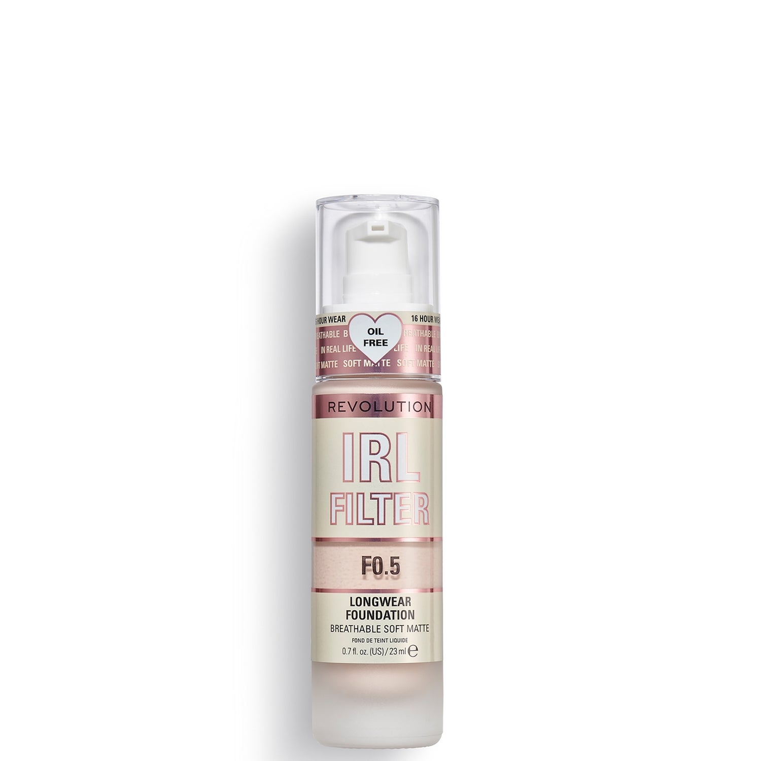 Makeup Revolution IRL Filter Longwear Foundation 23ml (Various Shades)